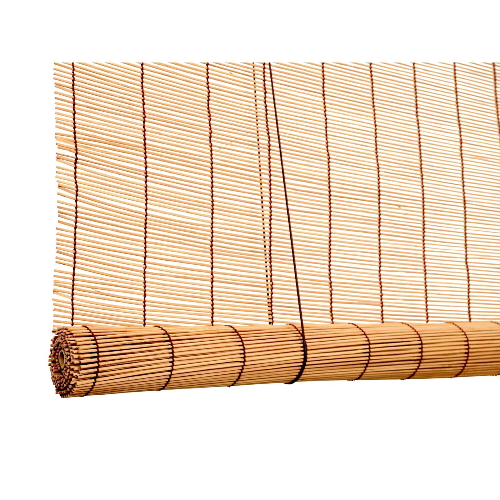 Brown Bamboo Roller Blind - 120cm