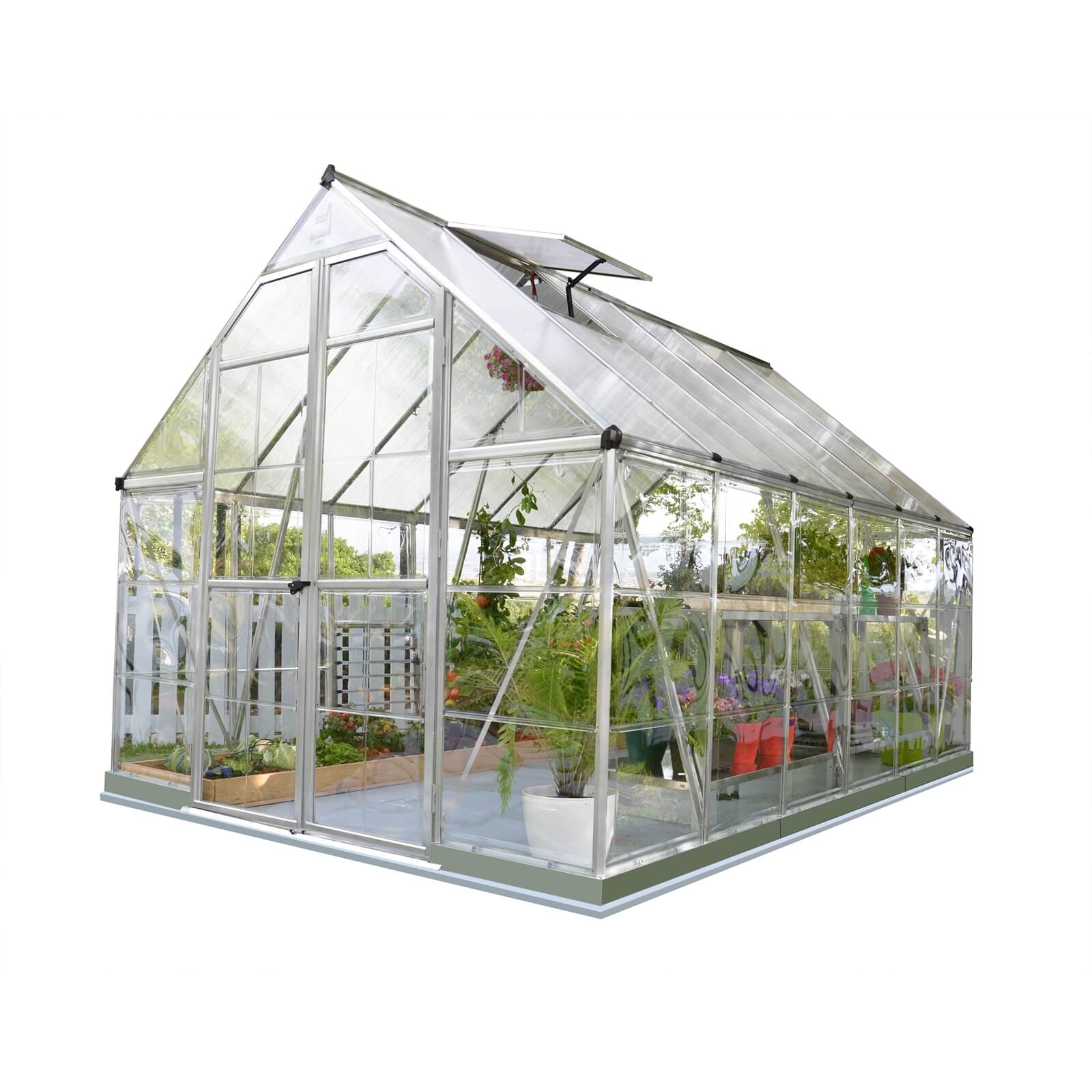Palram 8 x 12ft Canopia Balance Greenhouse - Silver