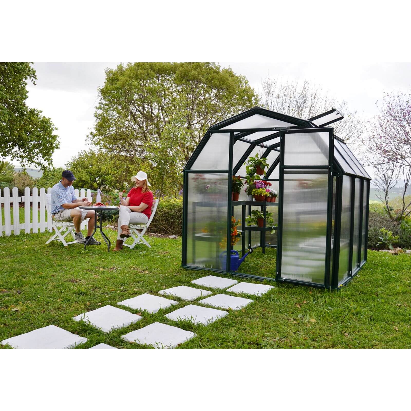Palram 6 x 6ft Canopia Eco Grow Greenhouse - Green