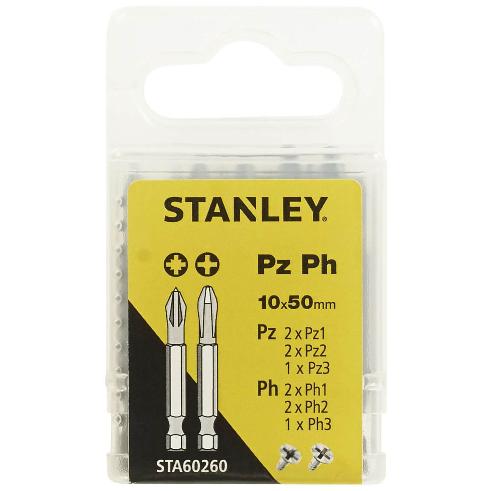 Stanley Fatmax 10Pc Mixed Pozi/Philips 50mm - STA60260-XJ