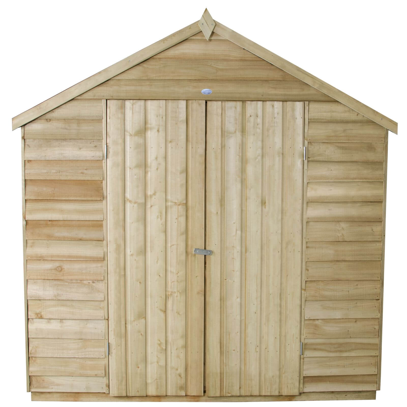 7x5ft Forest Natural Timber Overlap Pent Pressure Treated Wooden Shed