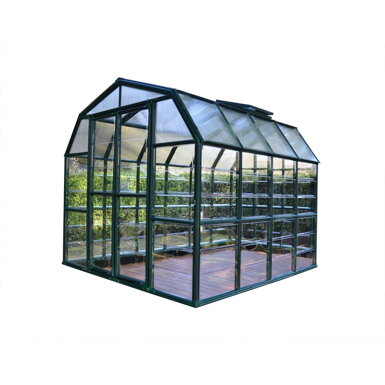 Palram 8 x 8ft Canopia Grand Gardener Greenhouse - Green