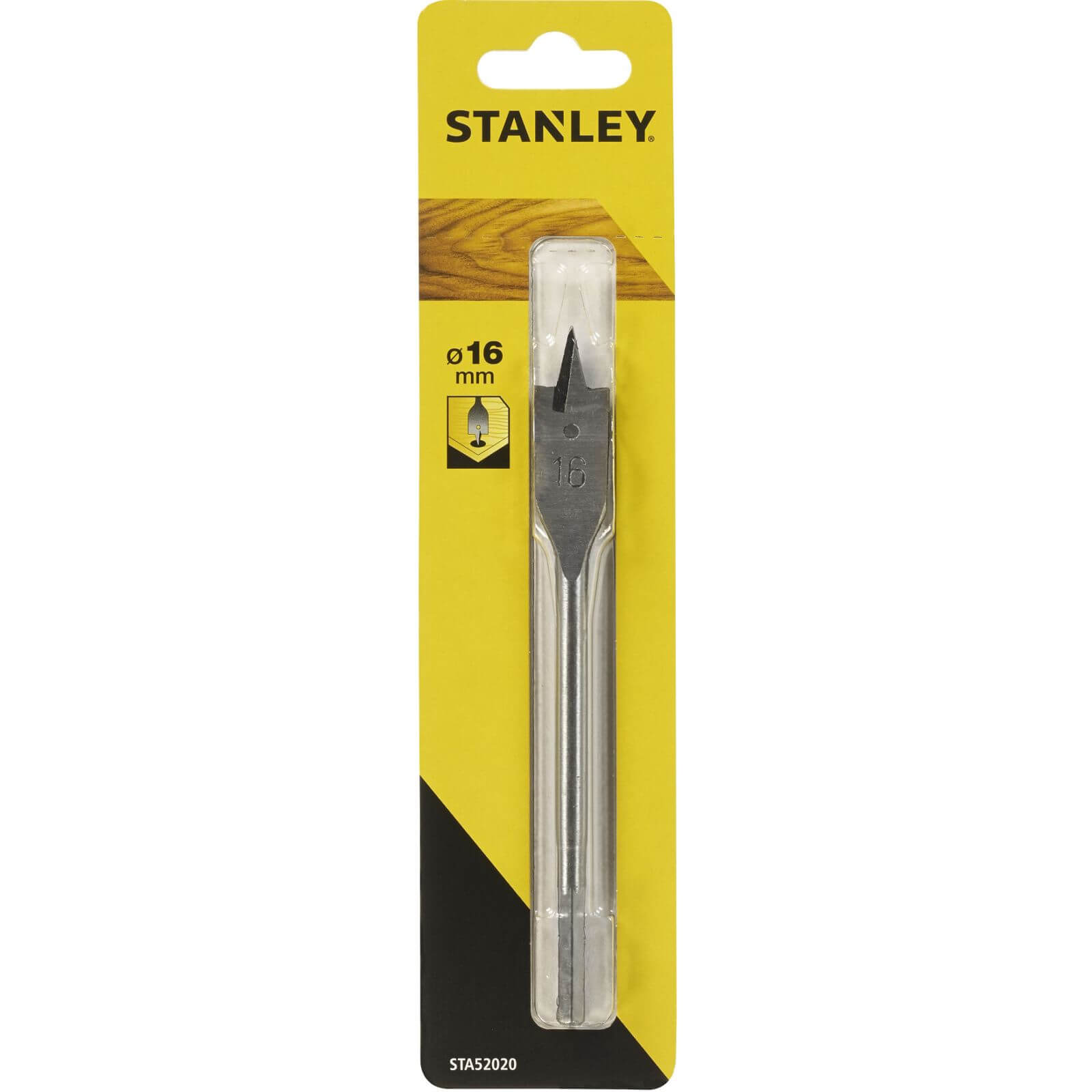 Stanley Flat Wood Drill Bit 16mm - STA52020-QZ