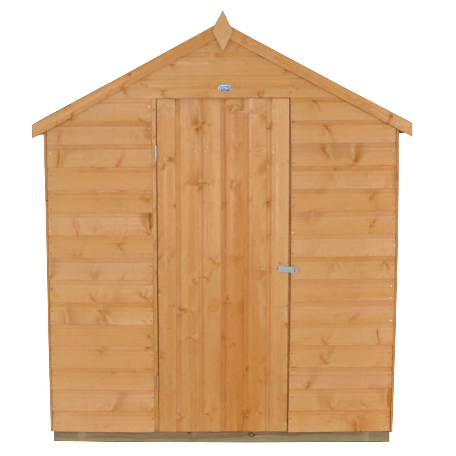8x6ft Forest Golden Brown Shiplap Apex Wooden Shed