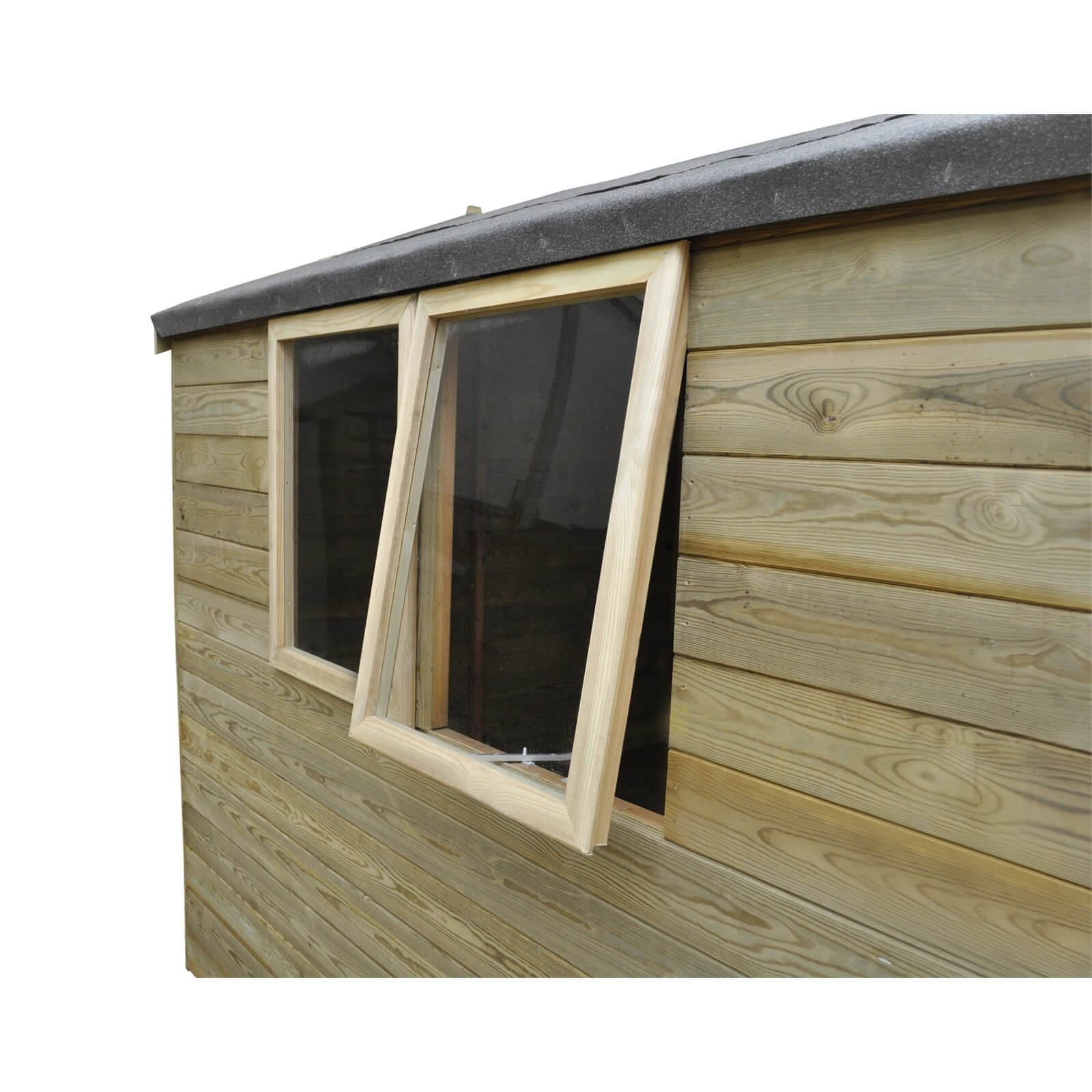 Forest Natural Timber Tongue & Groove Apex Wooden Shed - 8x6ft