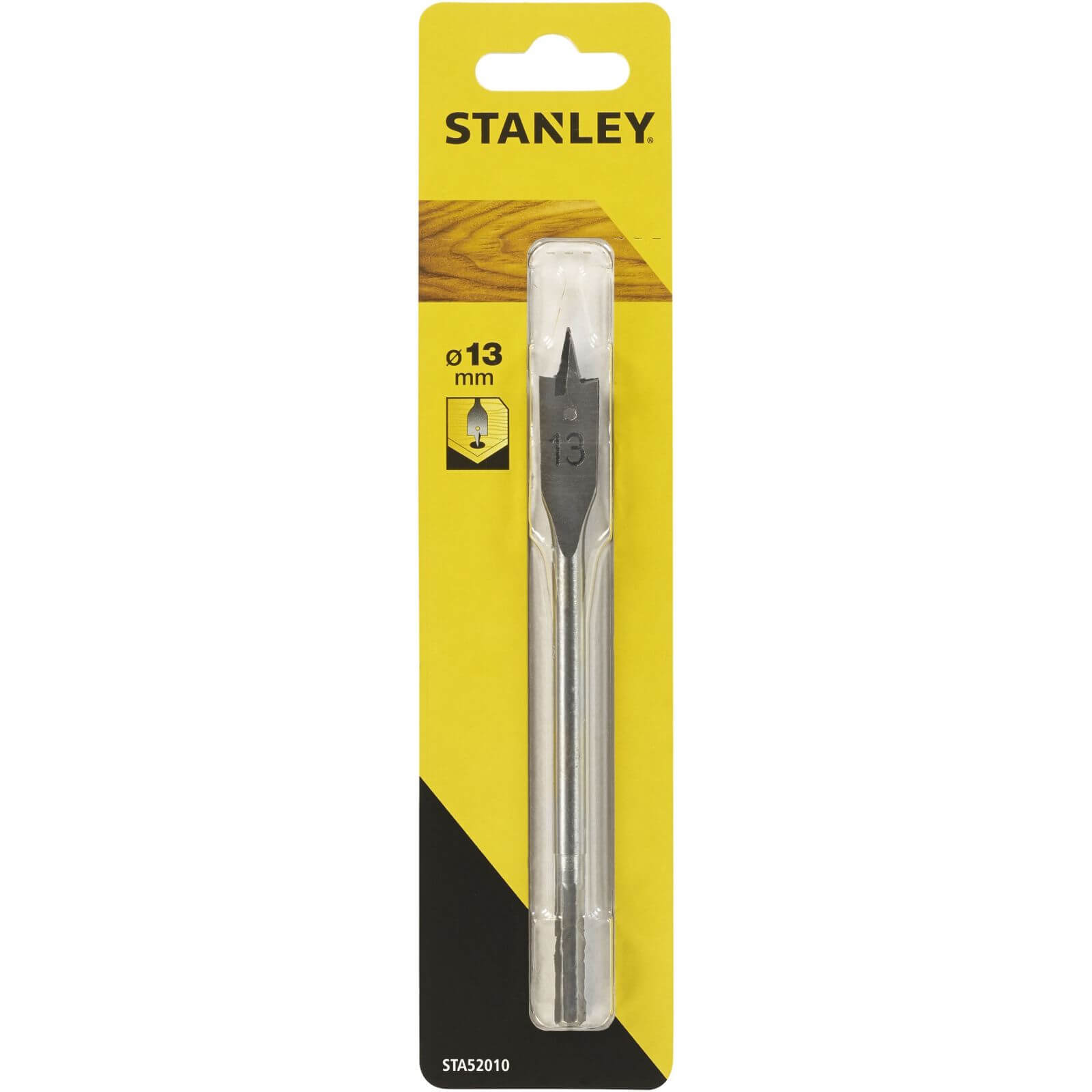 Stanley Flat Wood Drill Bit 13mm - STA52010-QZ