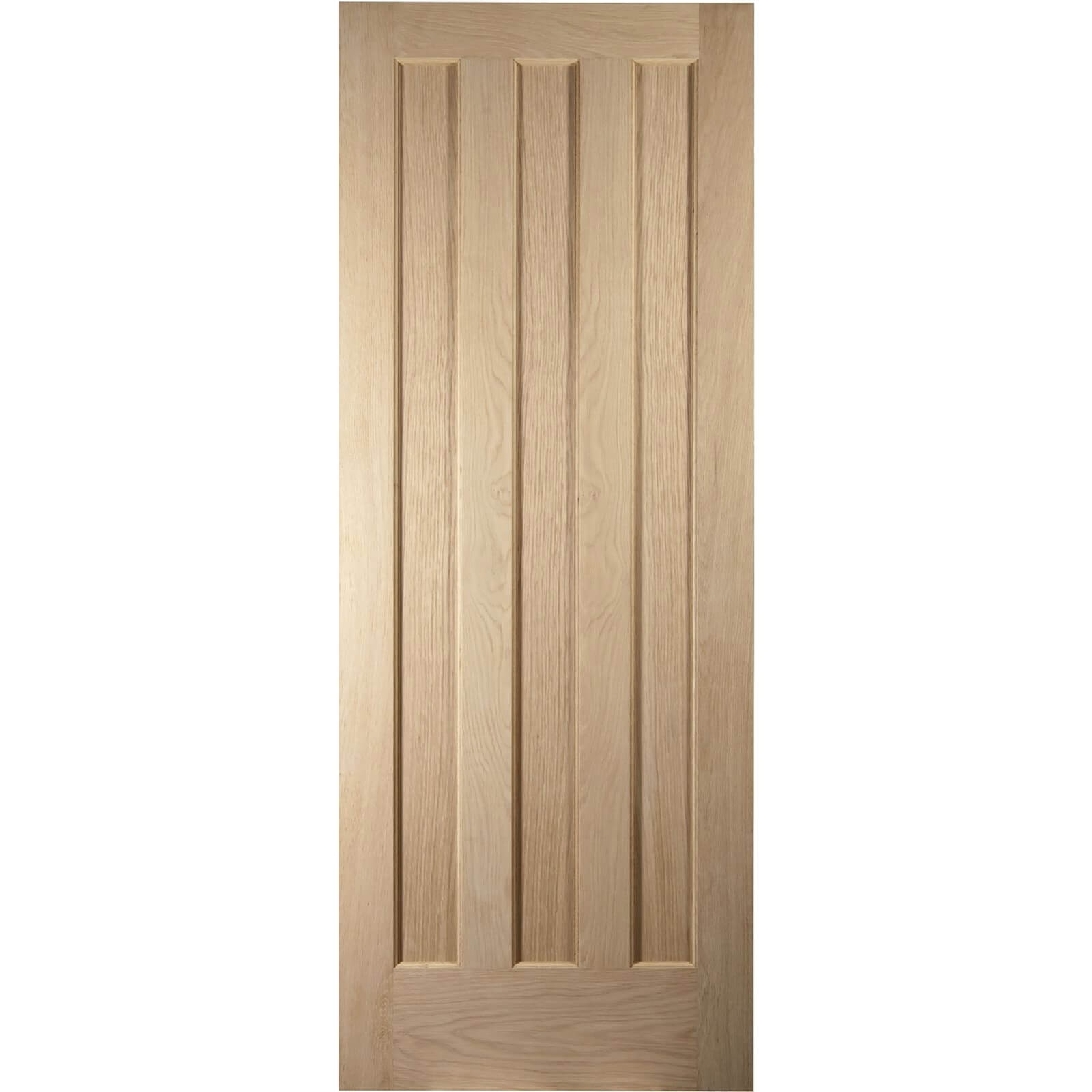 Aston 3 Panel White Oak Veneer Internal Door - 826mm Wide