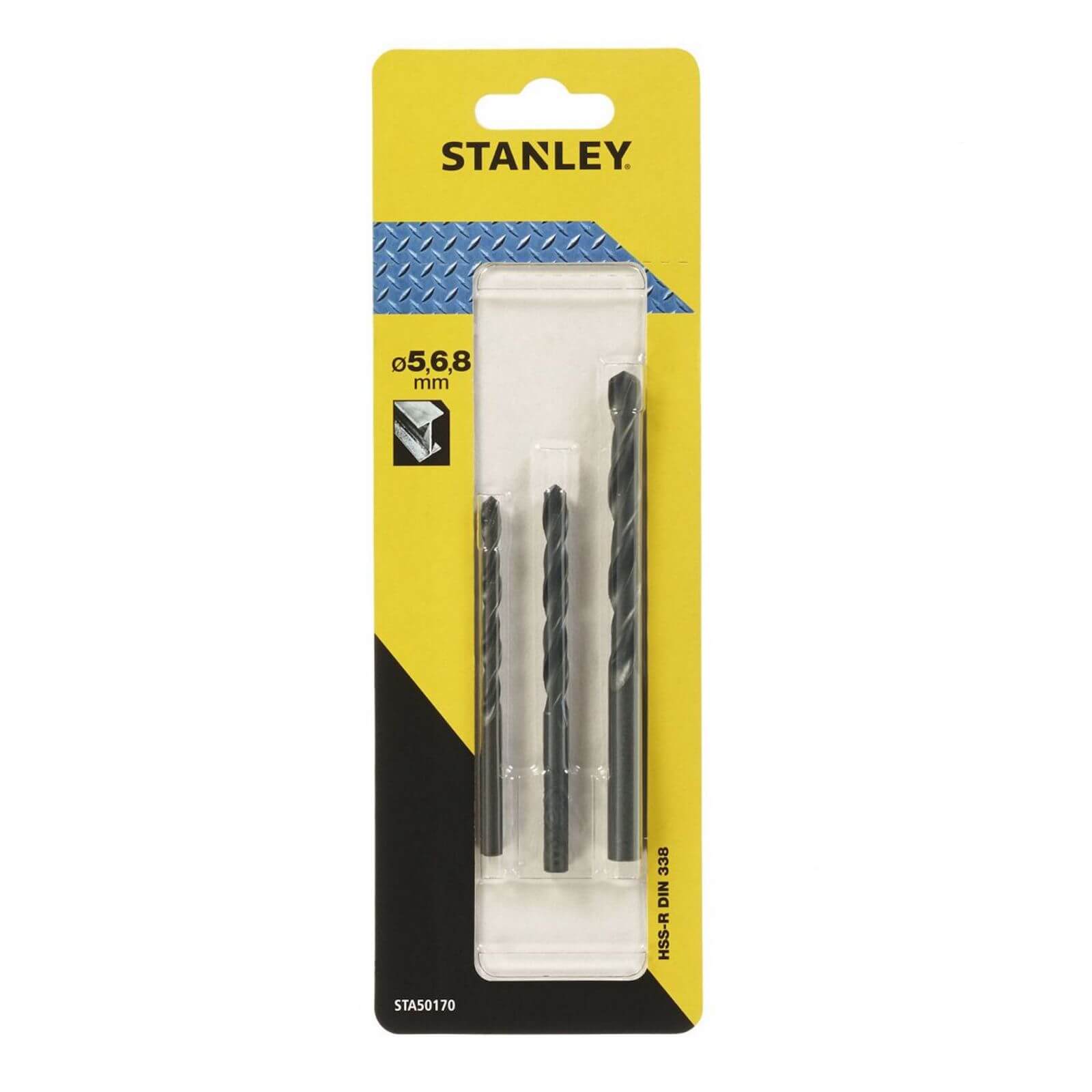 Stanley 3 Pc Metal Drill Bit Pack -STA50170-QZ