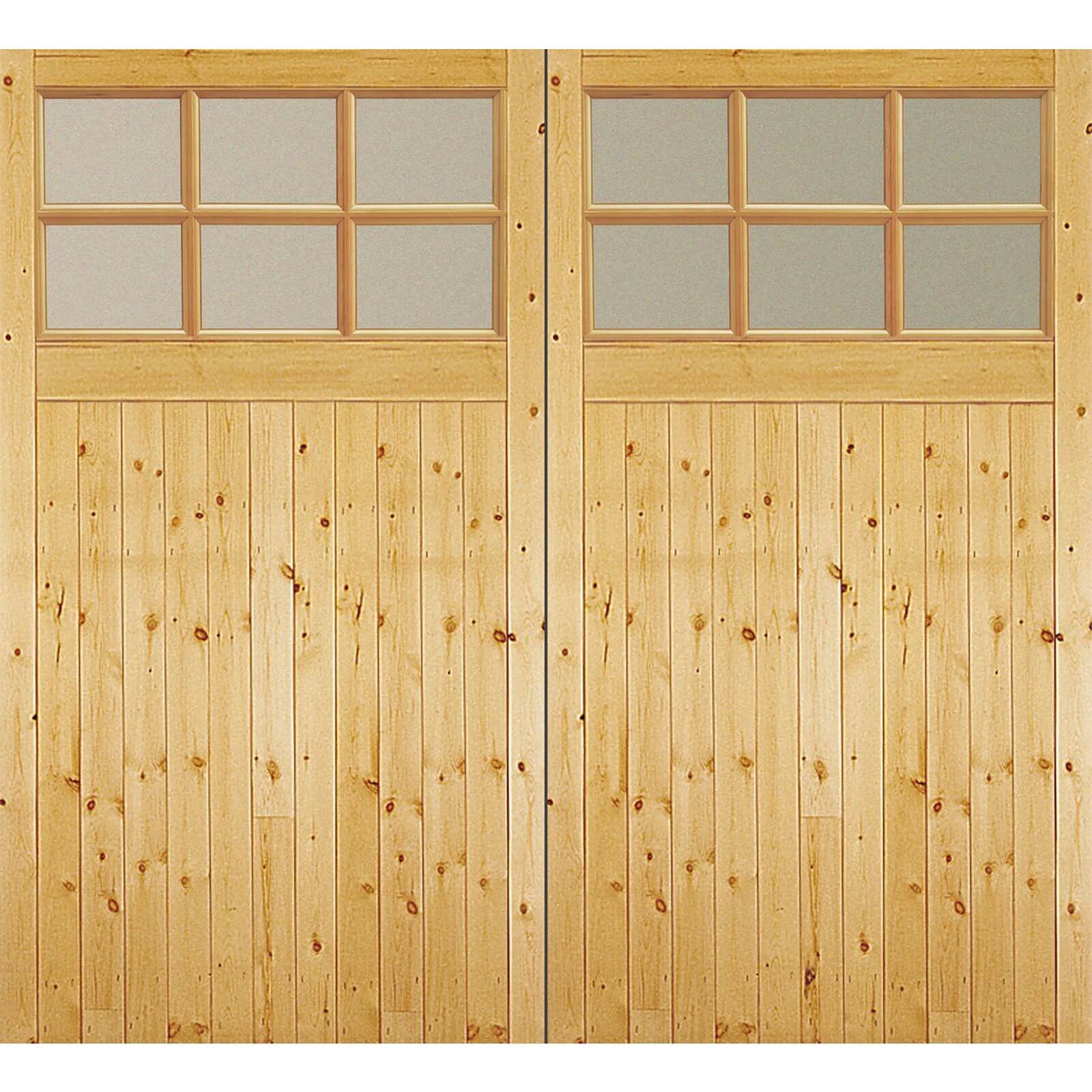 Timber Glazed Garage Door
