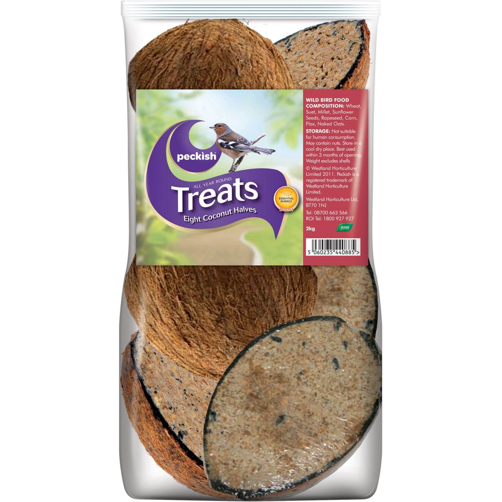 Peckish Coconut Shell Treat (Pack of 8)