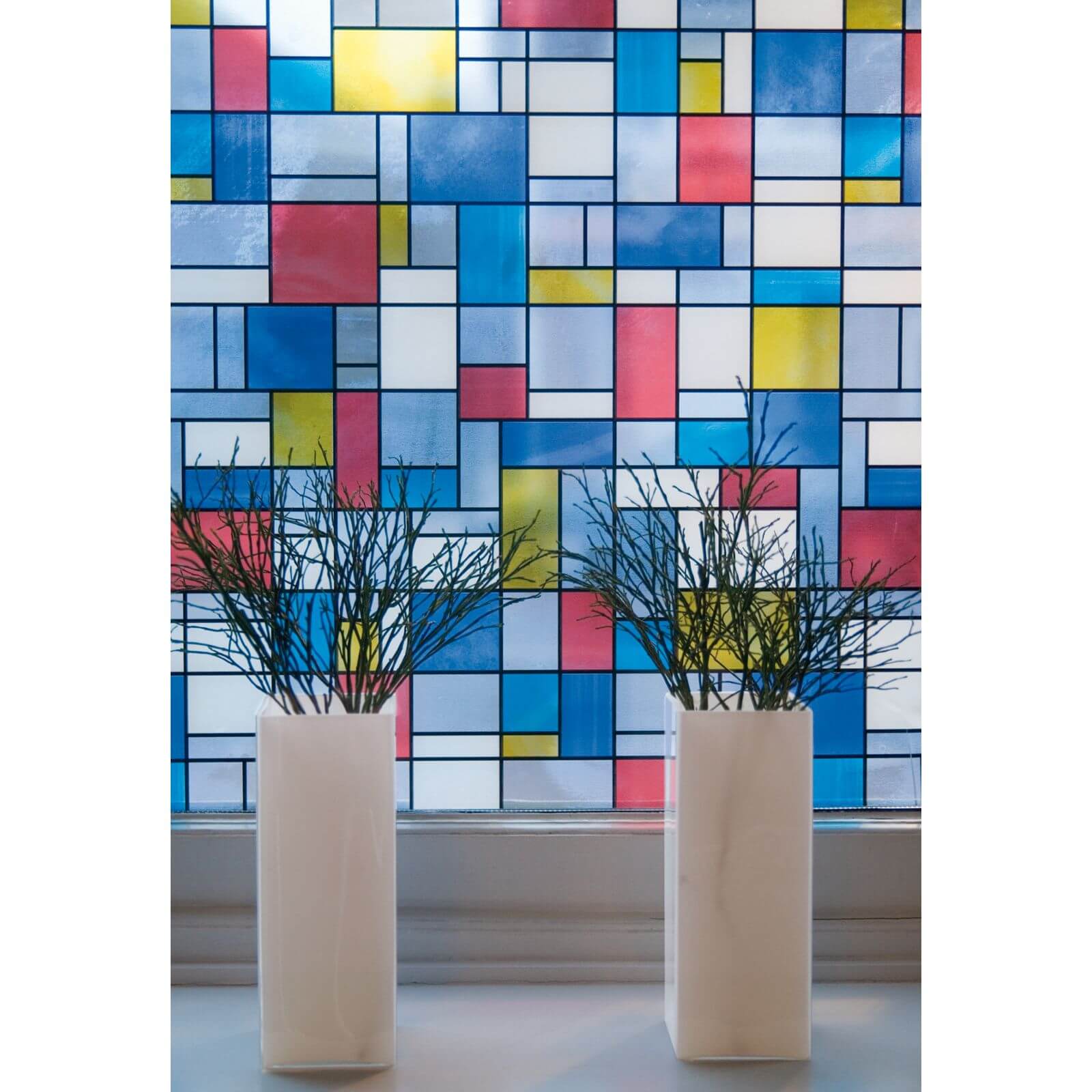 Fablon Sticky Back Plastic - Mondrian - 675mm x 2m
