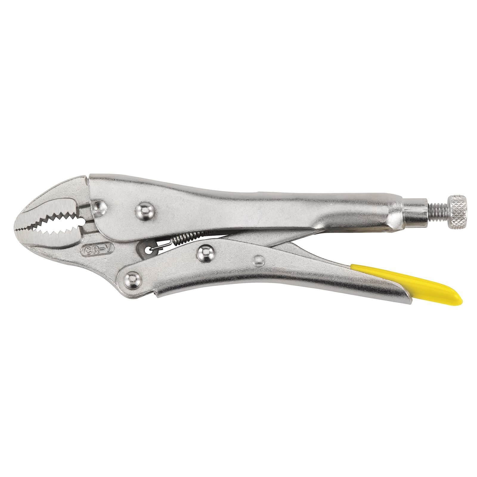 Stanley 185mm Locking Pliers Curved Claw (Mole Grips)