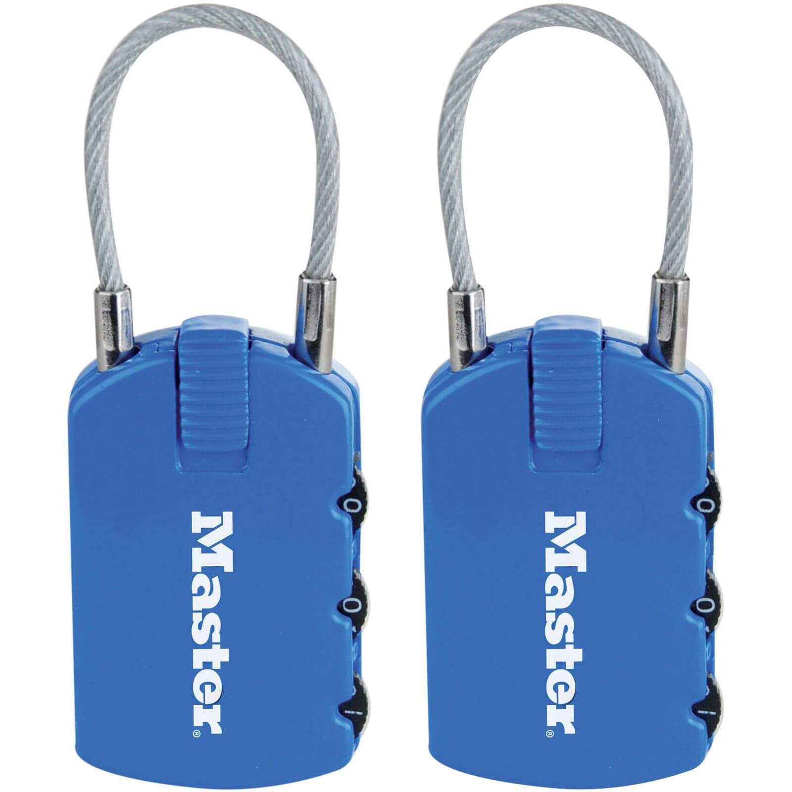 Master Lock 2-in-1 Padlocks with ID Tags - 2 Pack