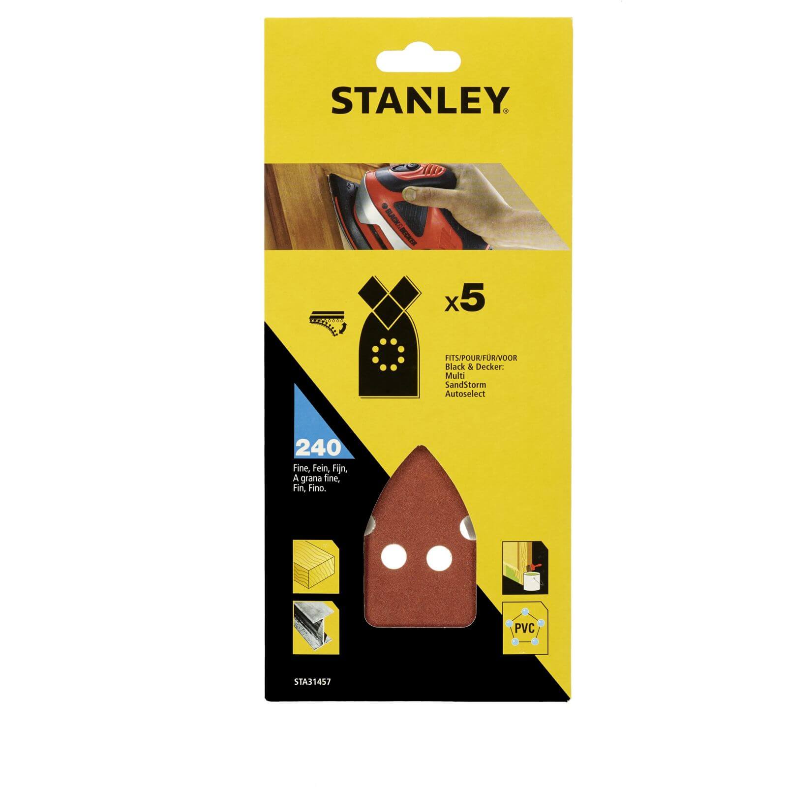 Stanley Sanding Sheets - 240G - STA31457-XJ