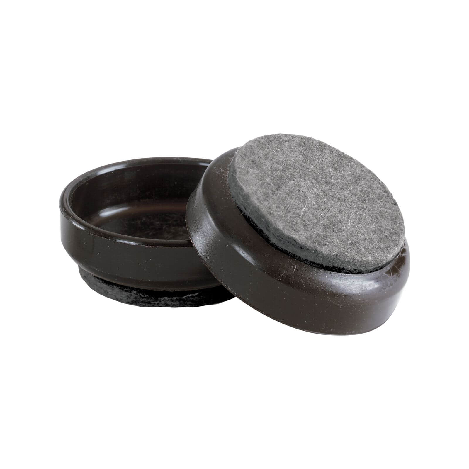 4 Pack Black Castor Cups 45mm Homebase