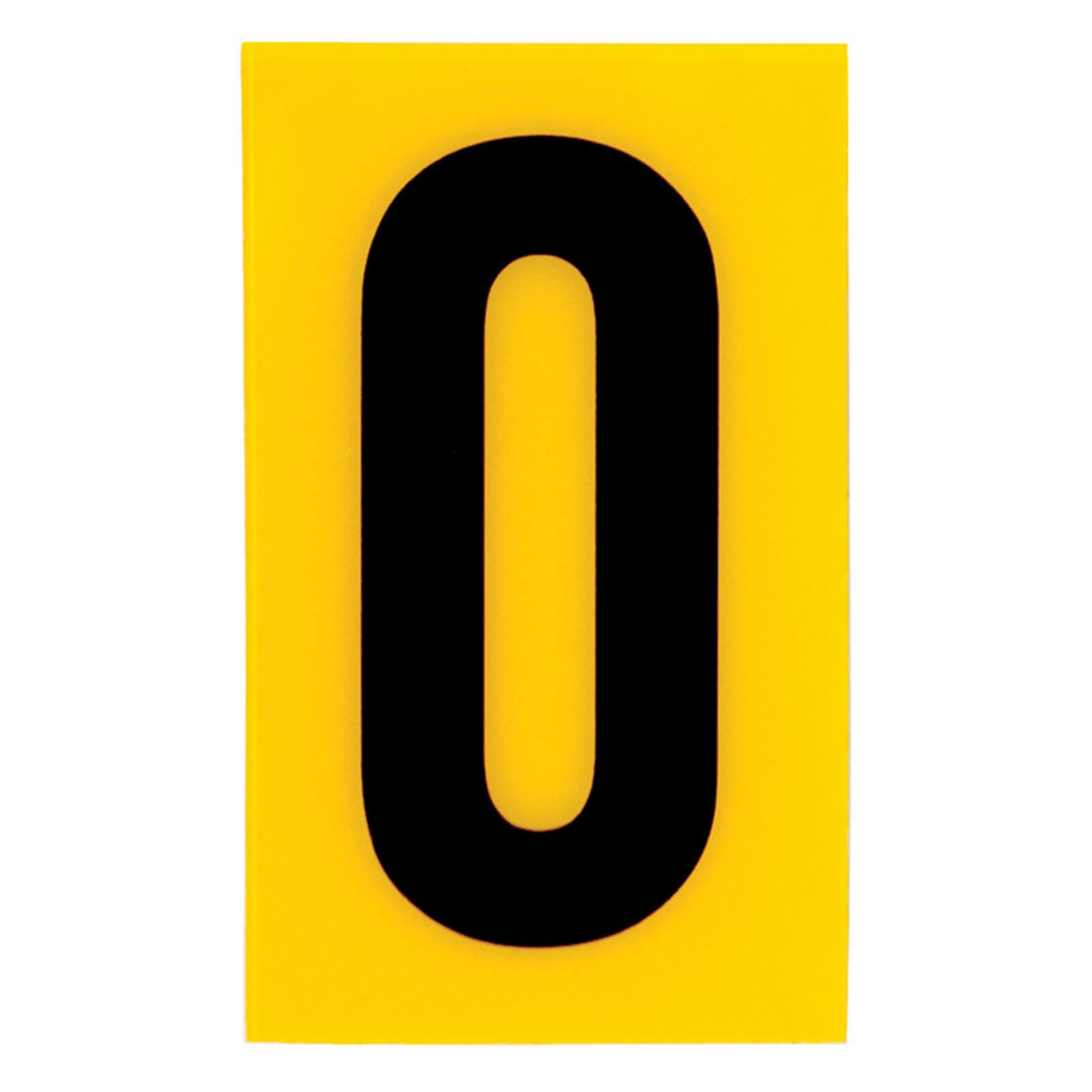 Breeze Yellow Self Adhesive House Number - 60mm - 0