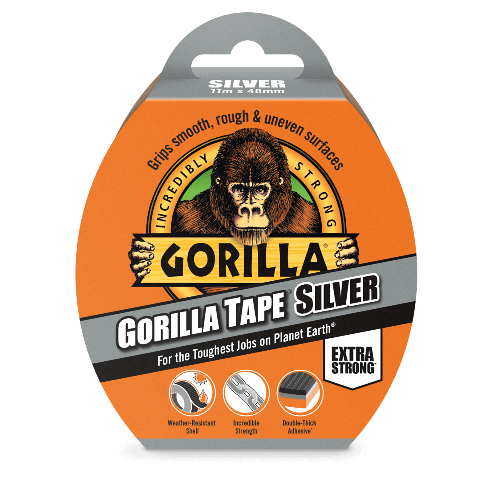 Gorilla Tape 11m Silver
