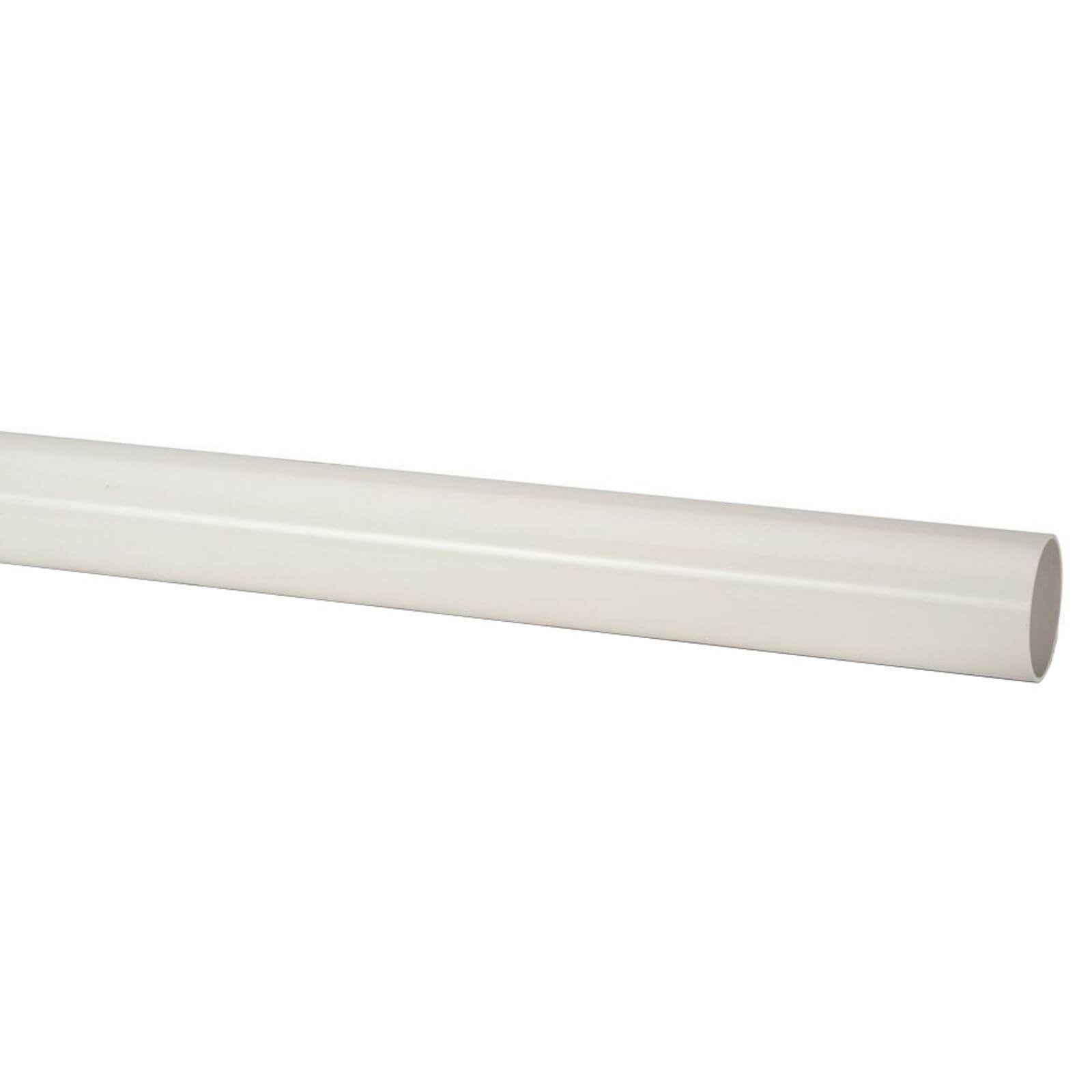 Polypipe Round Downpipe - 68mm x 2.5m - White