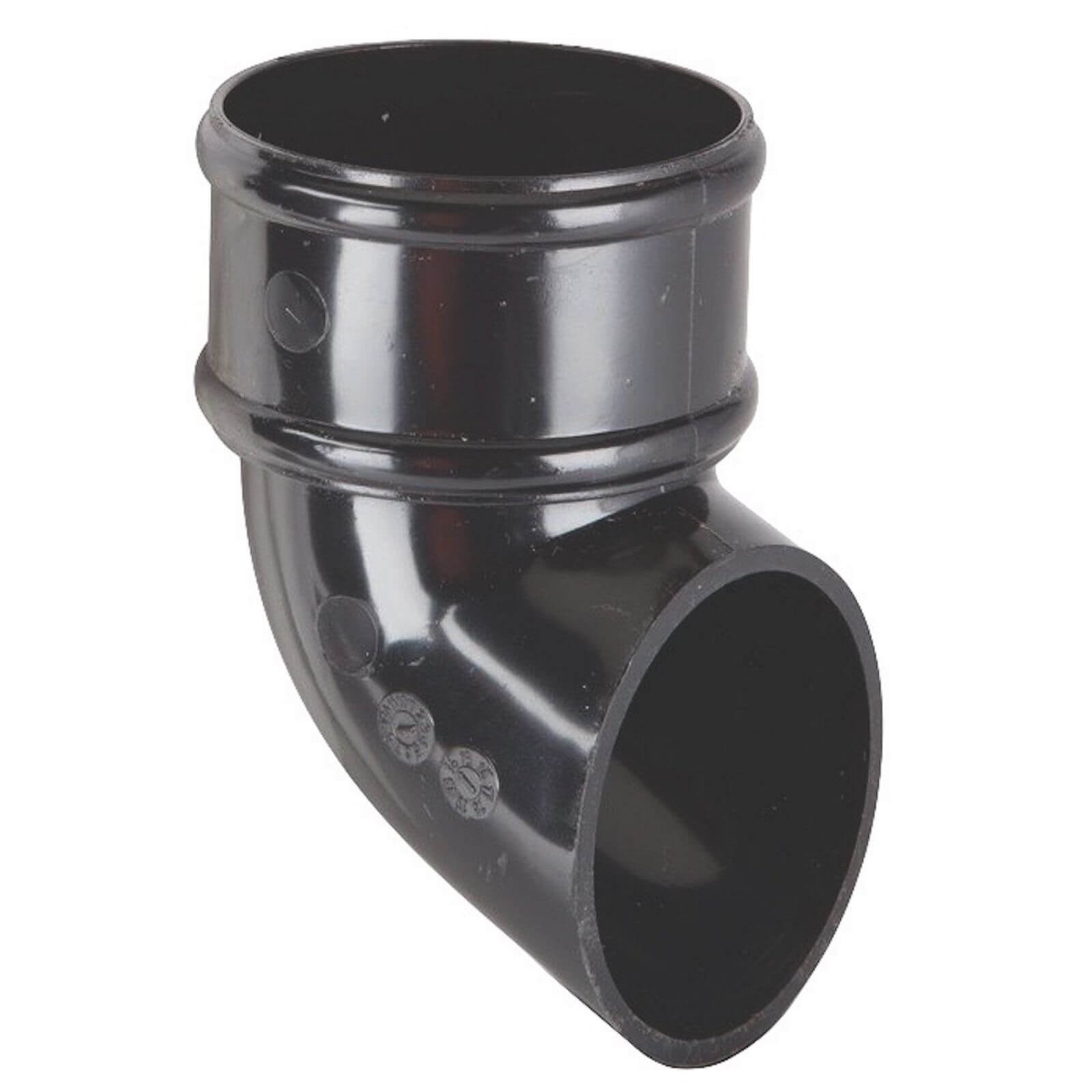Polypipe Round Downpipe Shoe - 68mm - Black