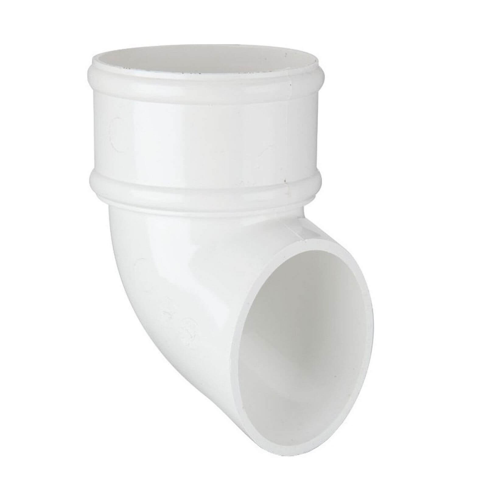 Polypipe Round Downpipe Shoe - 68mm - White