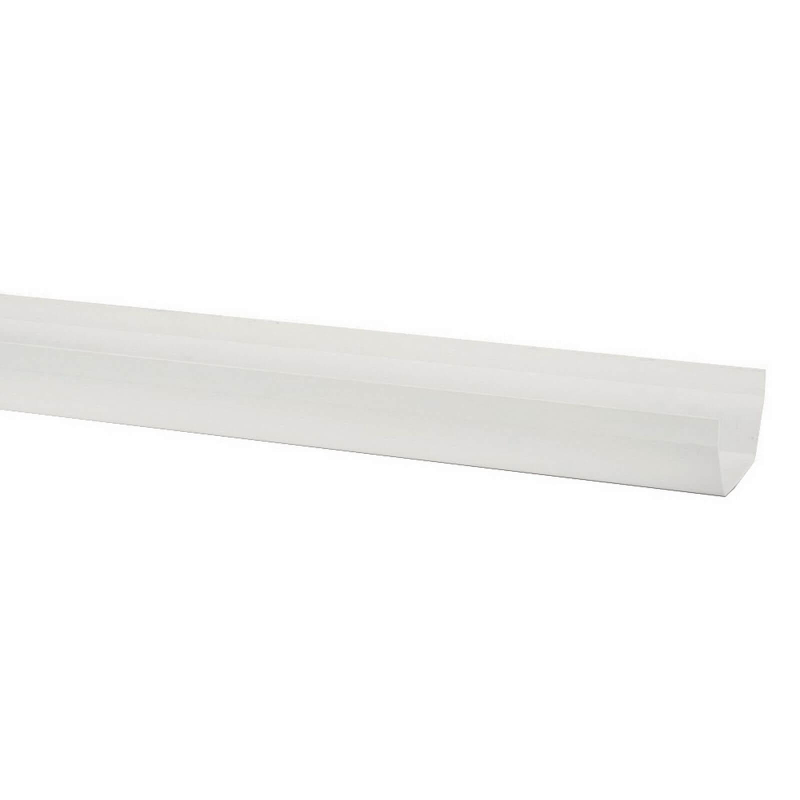Polypipe Square Gutter - 112mm x 2m - White