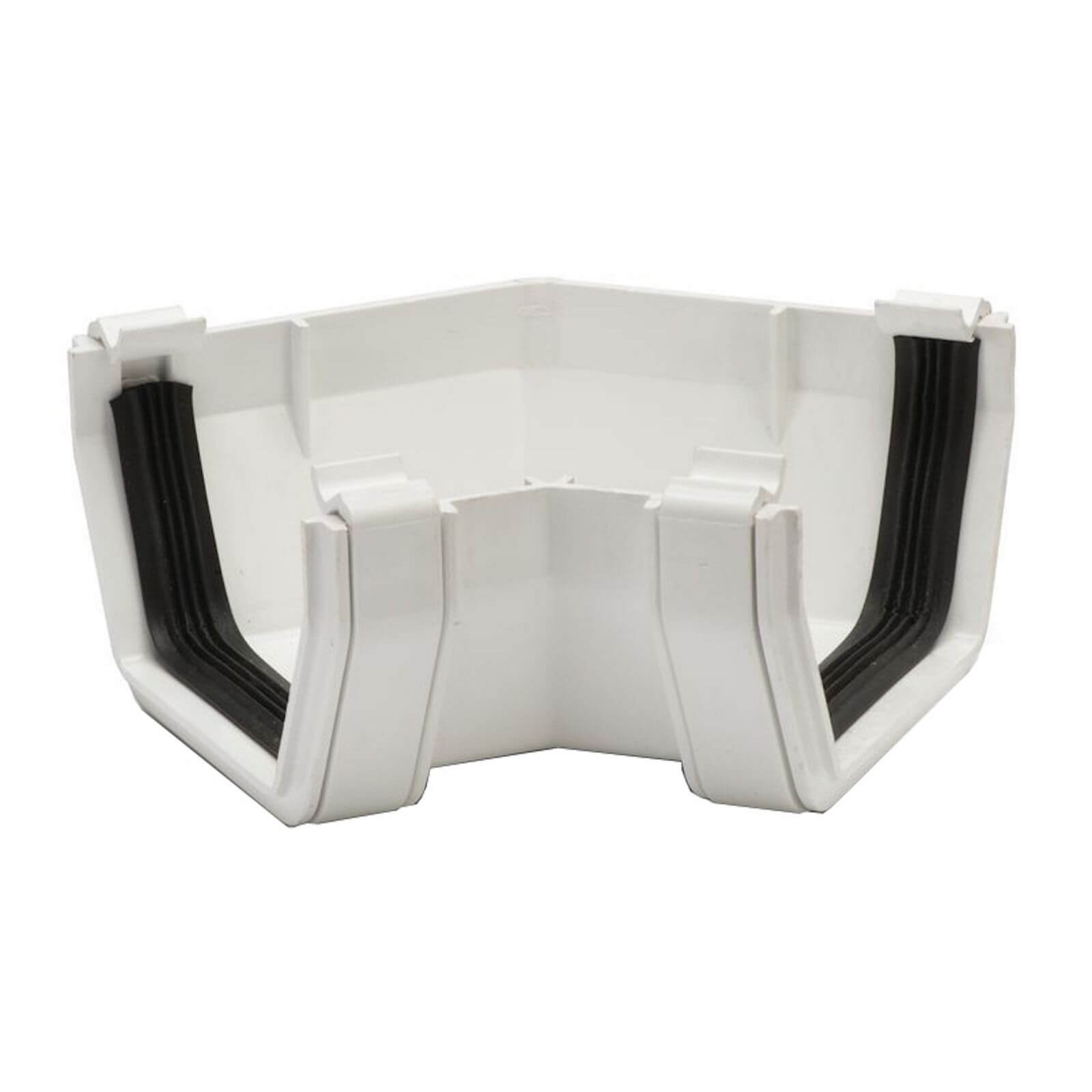 Polypipe Square Gutter Angle - 112mm x 135 Degree - White