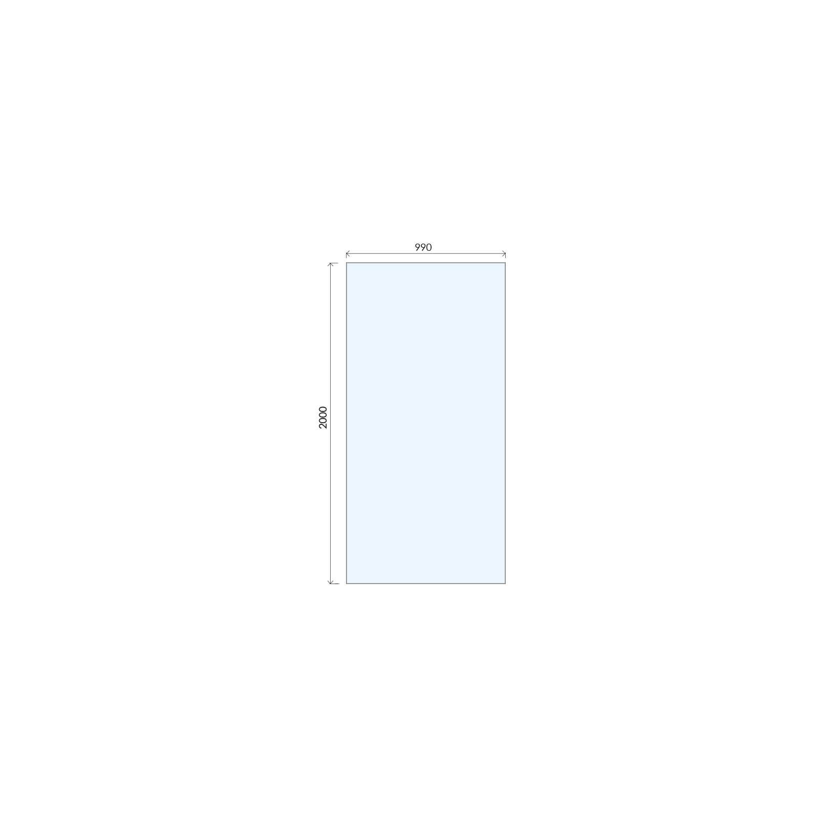 Wet Room Kit with 1000mm Straight Glass Panel & 1600mm Tray