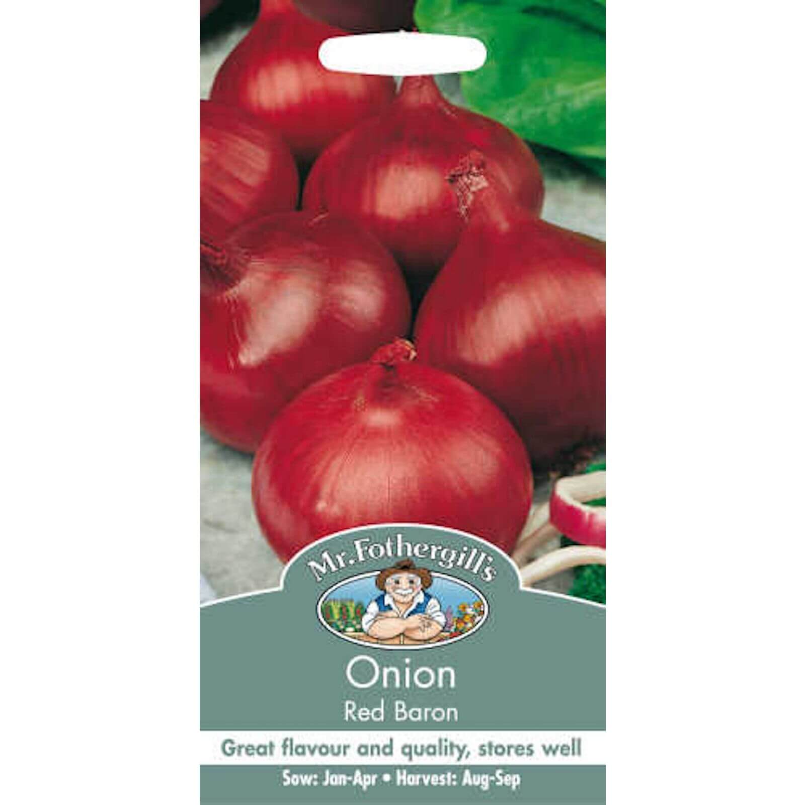 Mr. Fothergill's Onion Red Baron (Allium Cepa) Bulbs