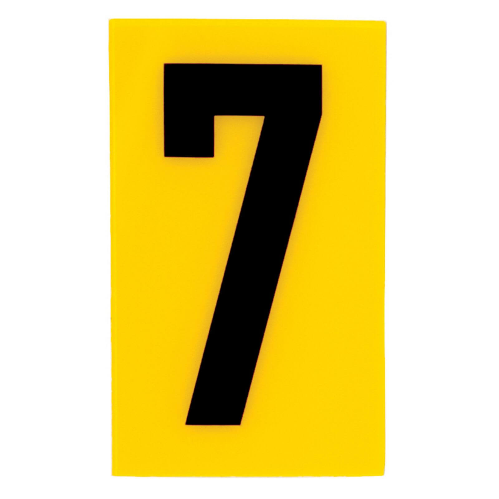 Breeze Yellow Self Adhesive House Number - 60mm - 7