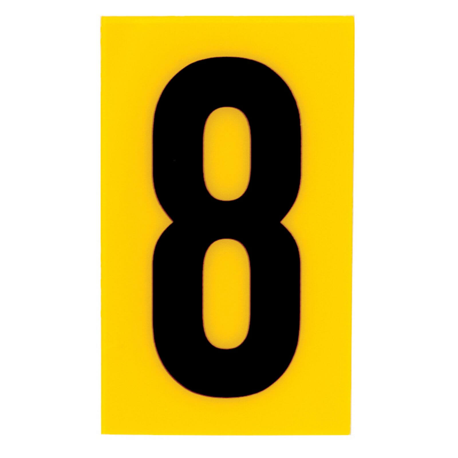 Breeze Yellow Self Adhesive House Number - 60mm - 8