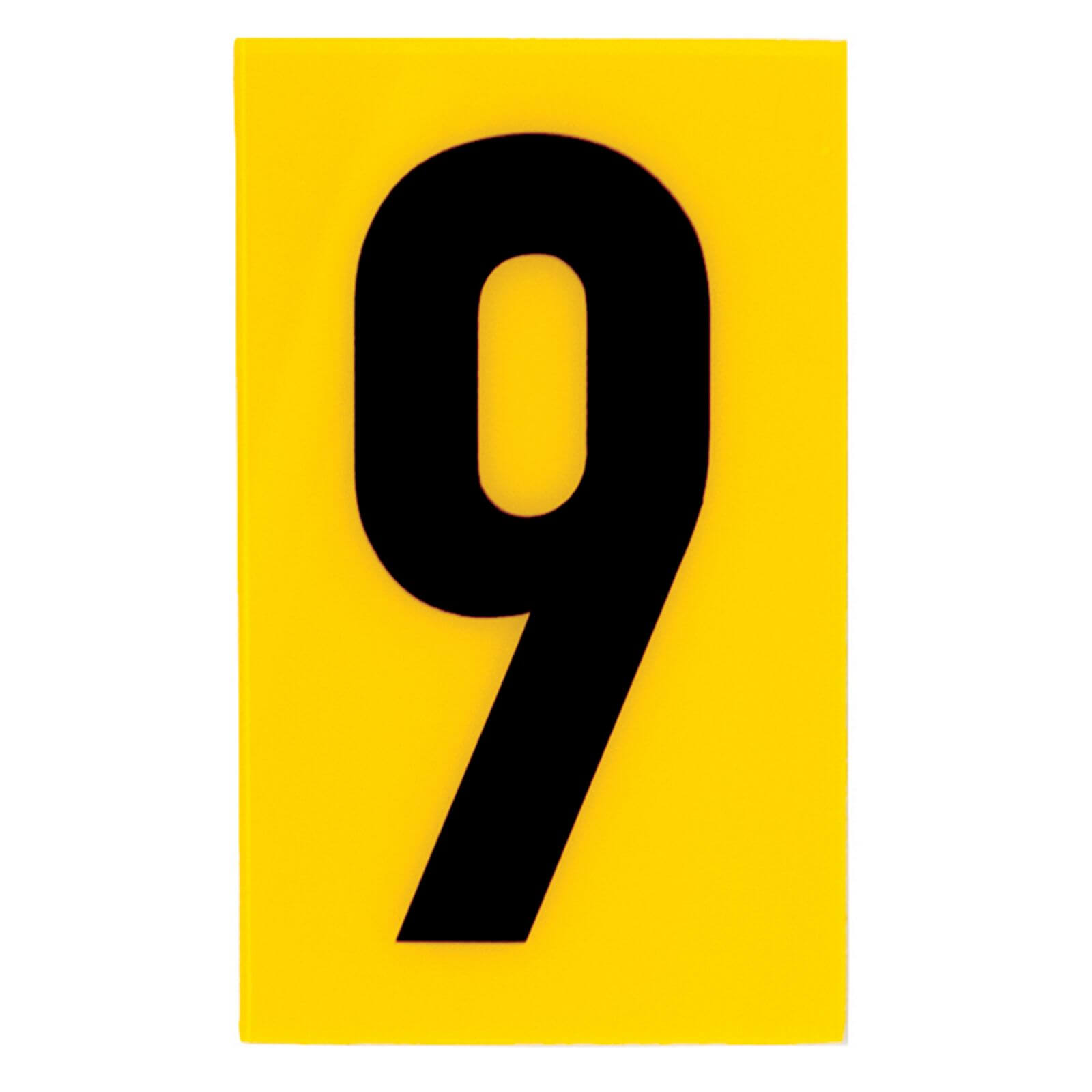 Breeze Yellow Self Adhesive House Number - 60mm - 9