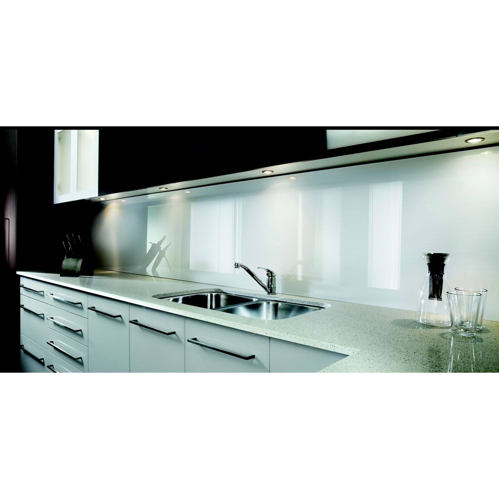 Zenolite Acrylic Kitchen Splashback Panel - 1220 x 1000 x 4mm - White