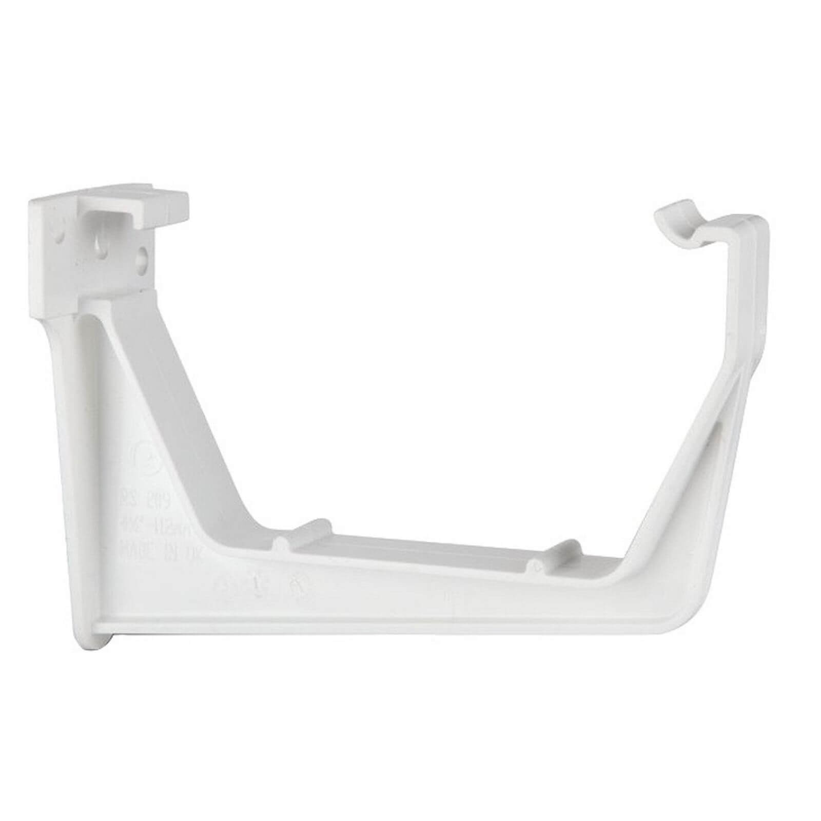 Polypipe Square Gutter Fascia Bracket - 112mm - White
