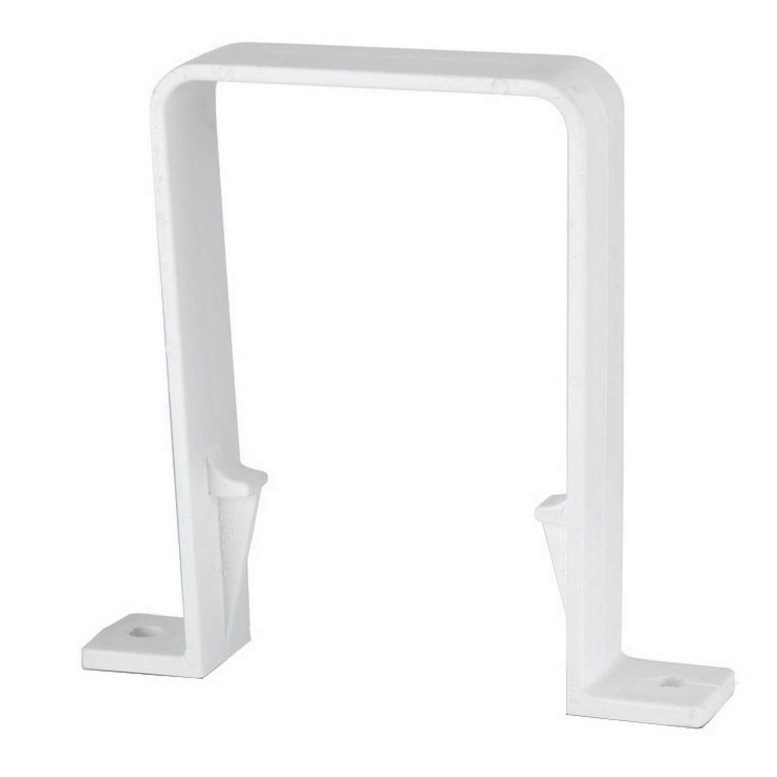 Polypipe Square Downpipe Bracket - 65mm - White