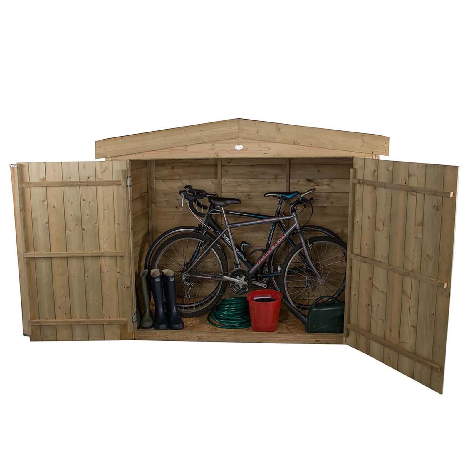 Forest (Installation Included) Wooden Apex Large Outdoor Store
