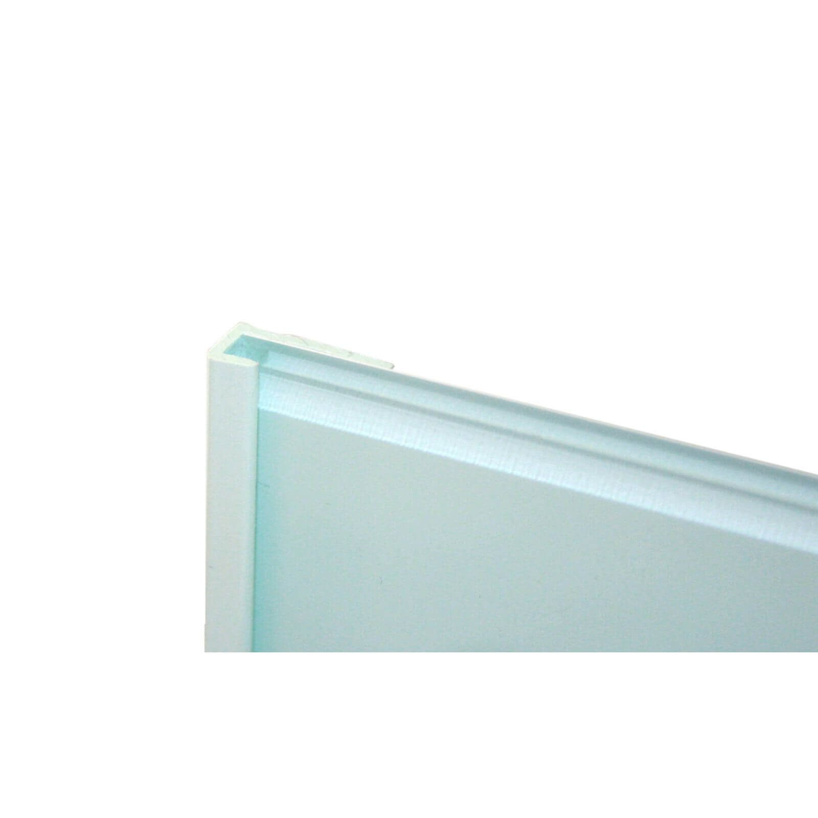 Zenolite Colour Matched PVC Edge Cap - Splashback Profile - 1250mm - Glacier