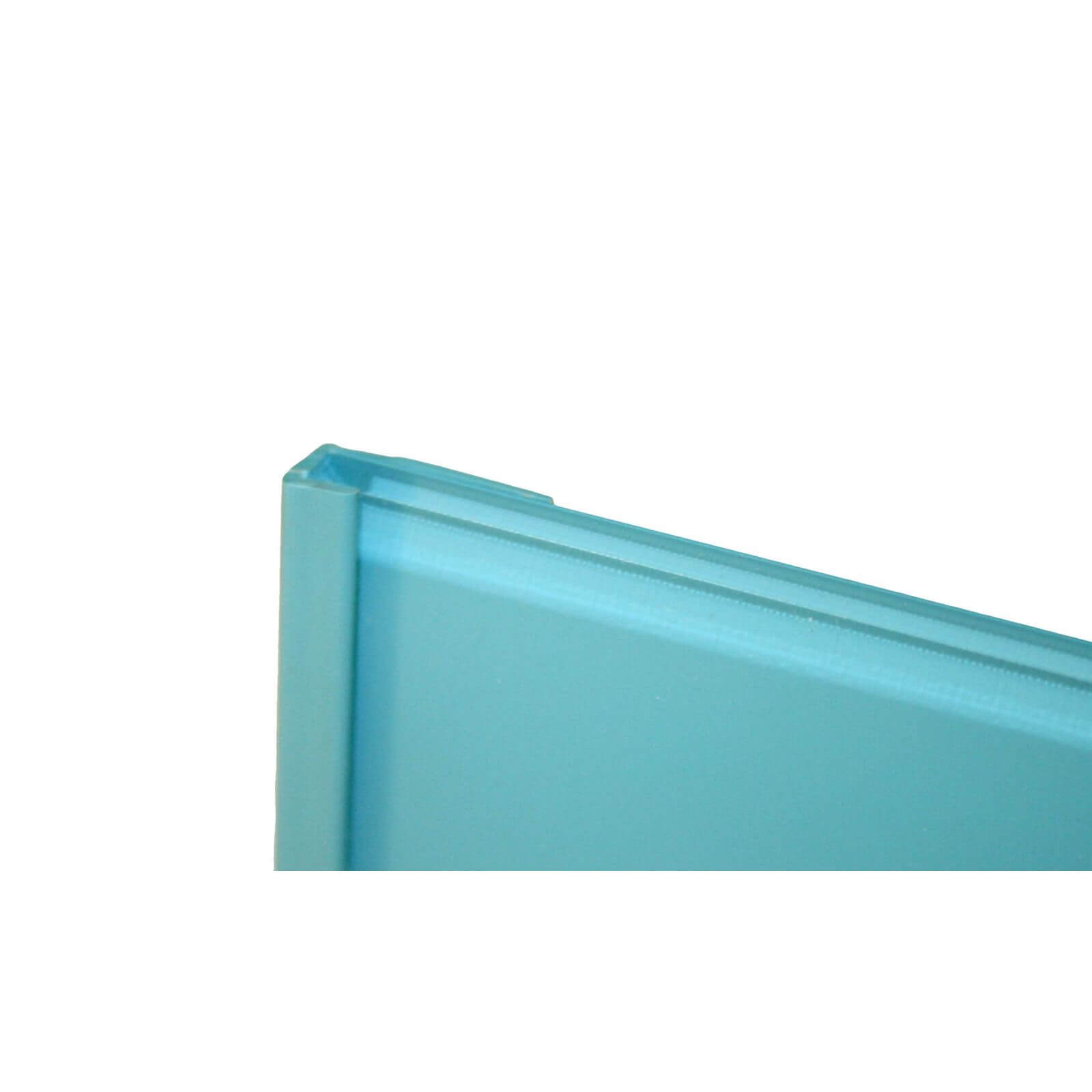 Zenolite Colour Matched PVC Edge Cap - Splashback Profile - 1250mm - Blue Atoll