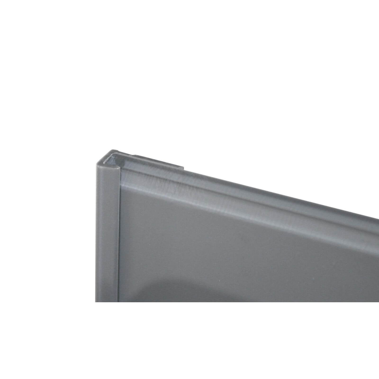 Zenolite Colour Matched PVC Edge Cap - Splashback Profile - 1250mm - Grey
