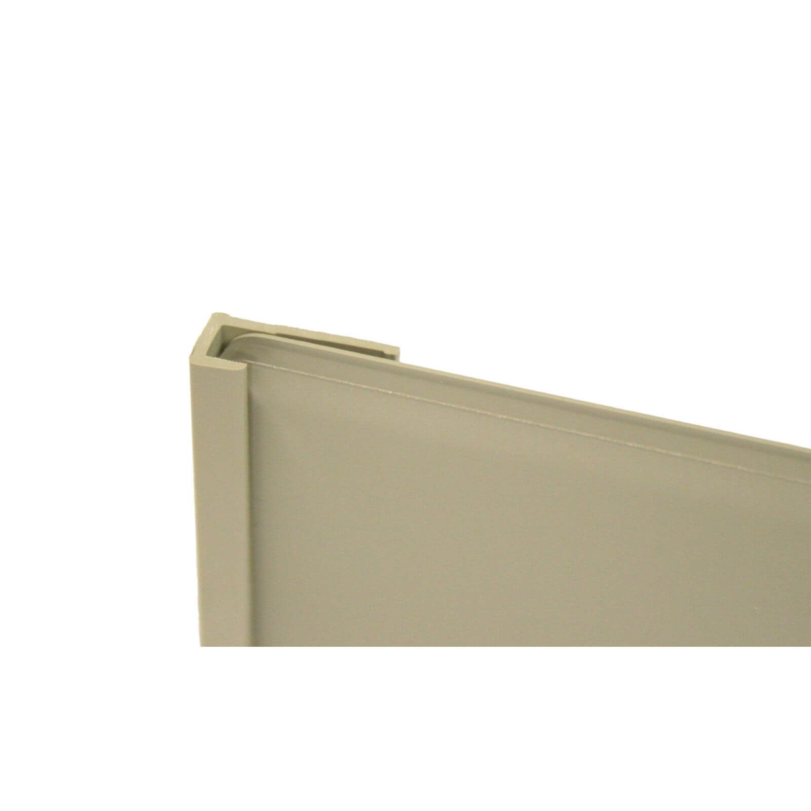 Zenolite Colour Matched PVC Edge Cap - Splashback Profile - 1250mm - Safari