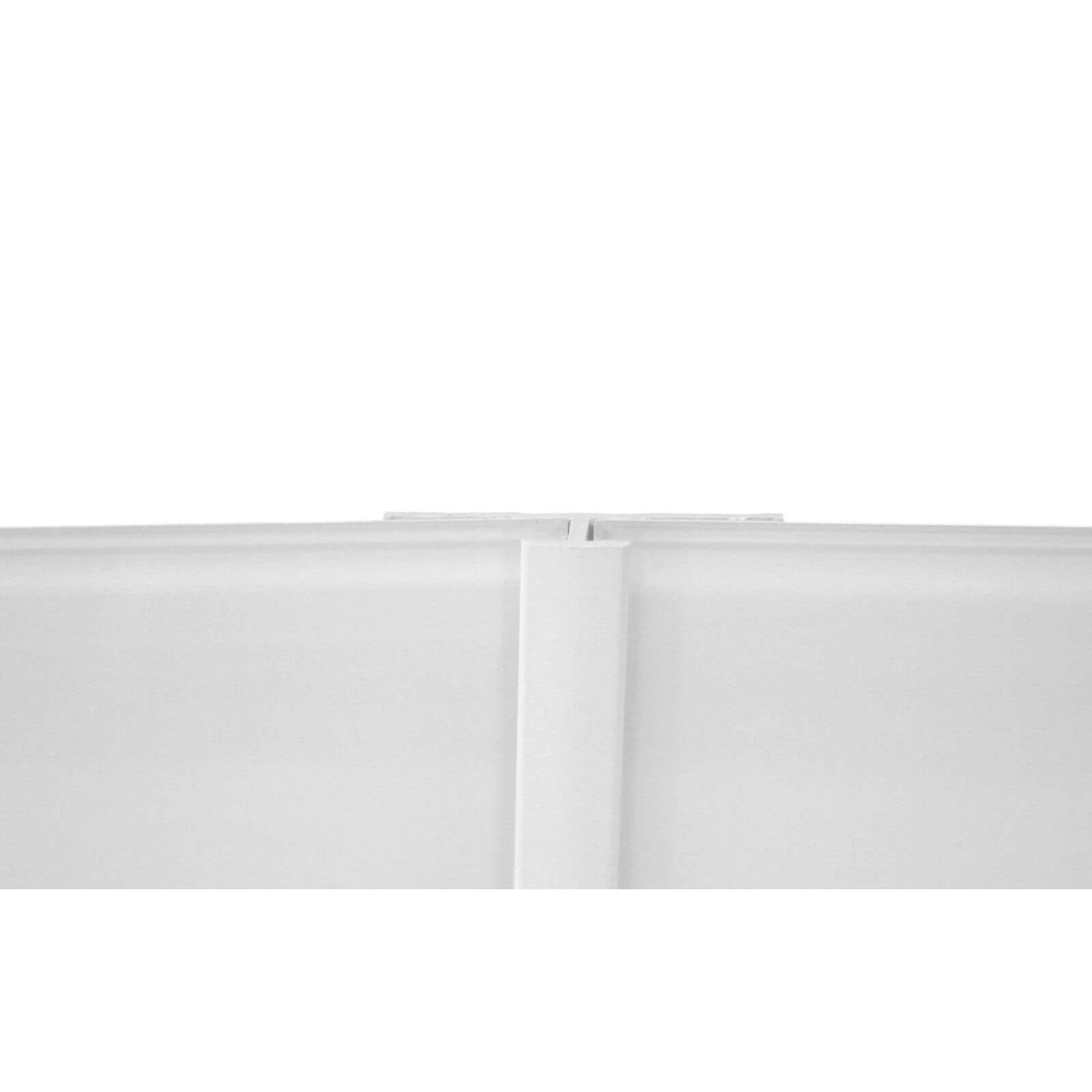 Zenolite Colour Matched PVC Straight Joint - Splashback Profile - 1250mm - White