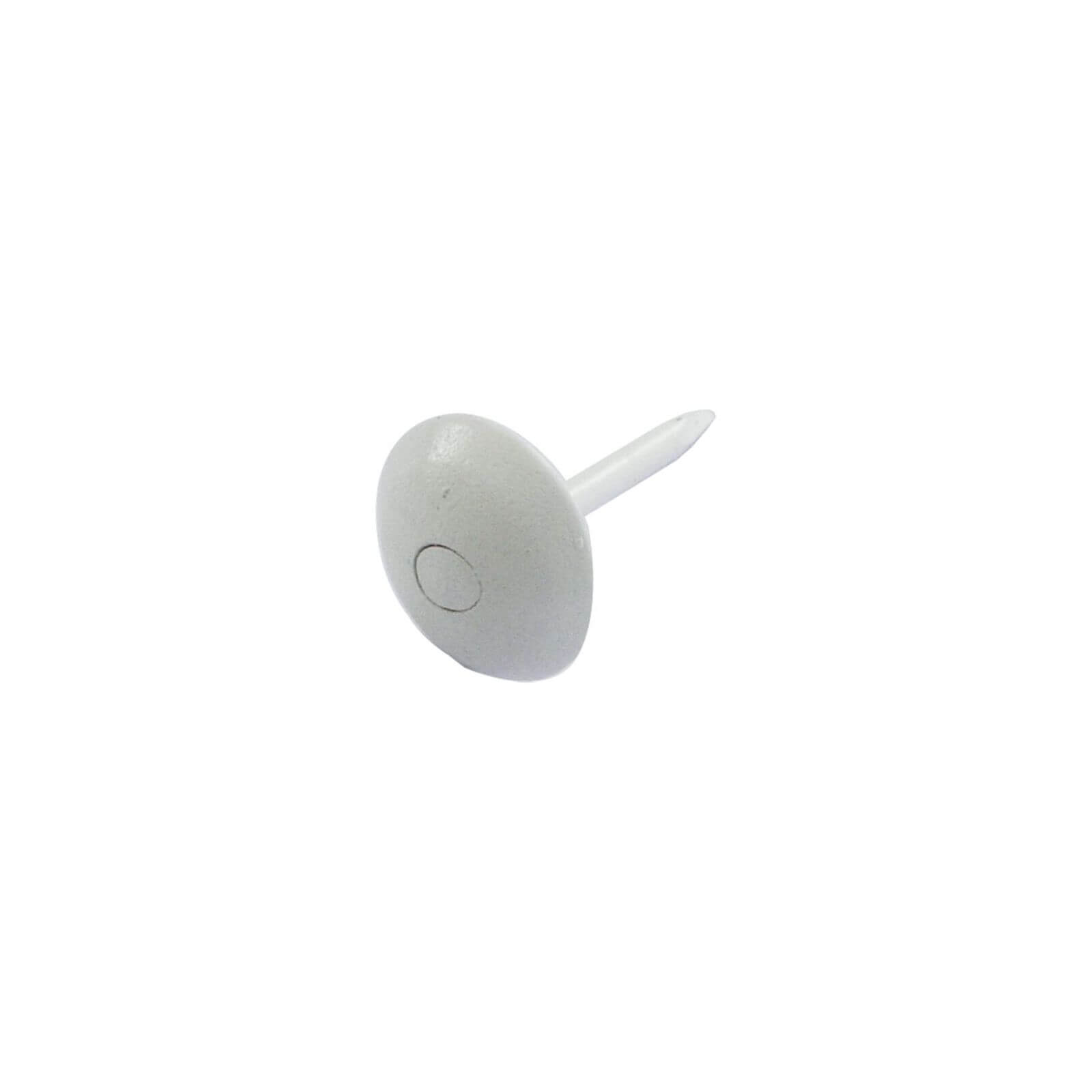 Upholstery Nail - 14mm White - 50 Pack