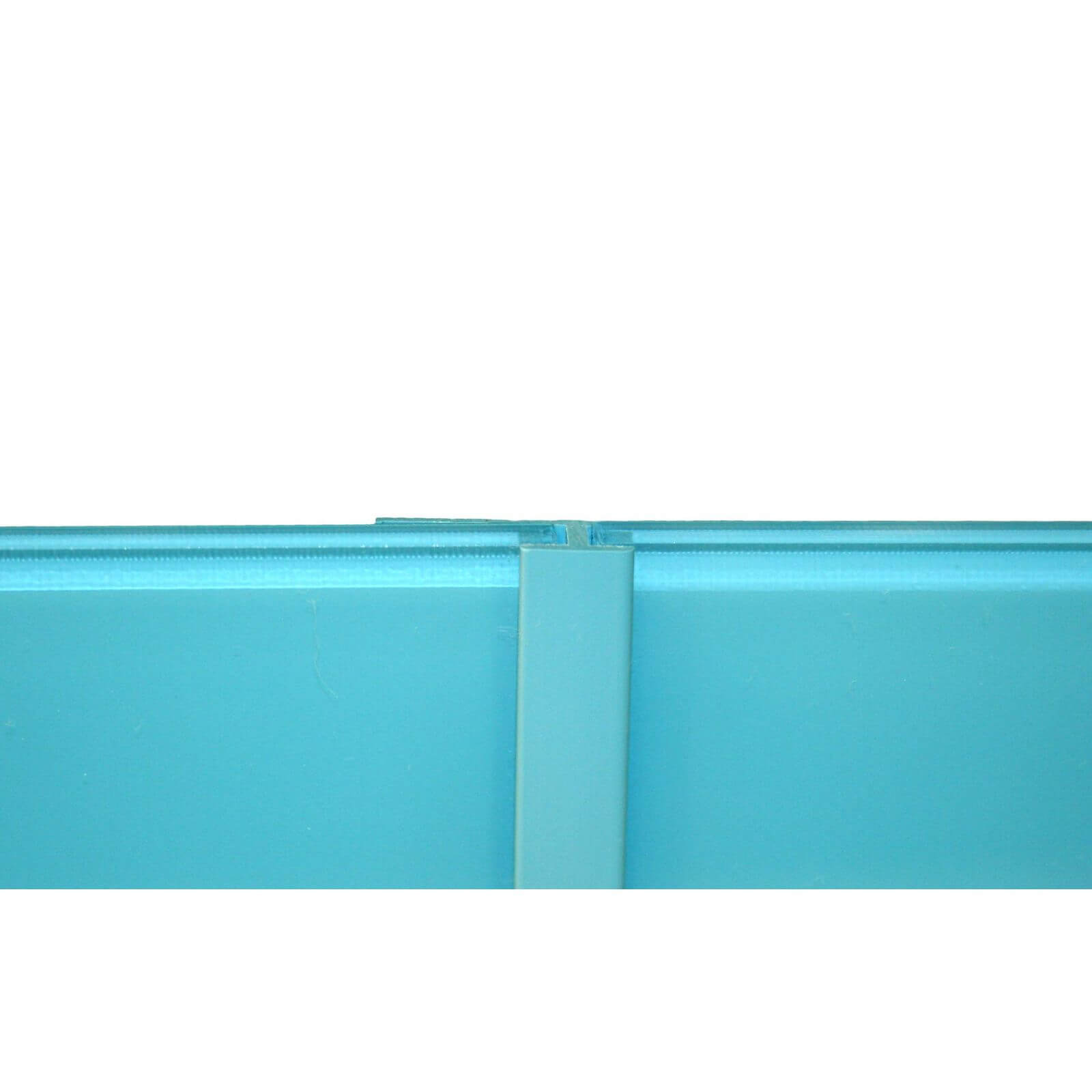 Zenolite Colour Matched PVC Straight Joint - Splashback Profile - 1250mm - Blue Atoll