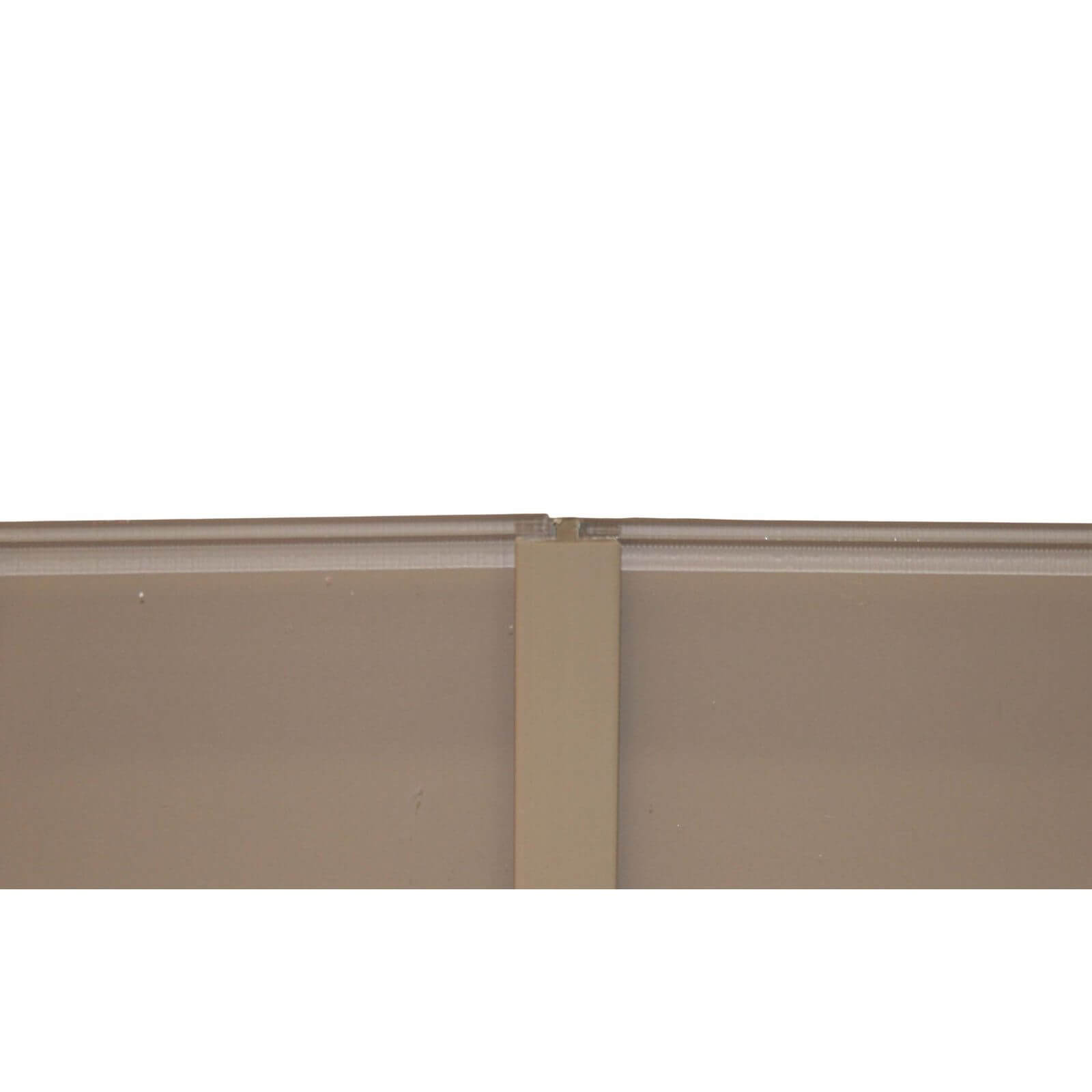 Zenolite Colour Matched PVC Straight Joint - Splashback Profile - 1250mm - Mocha