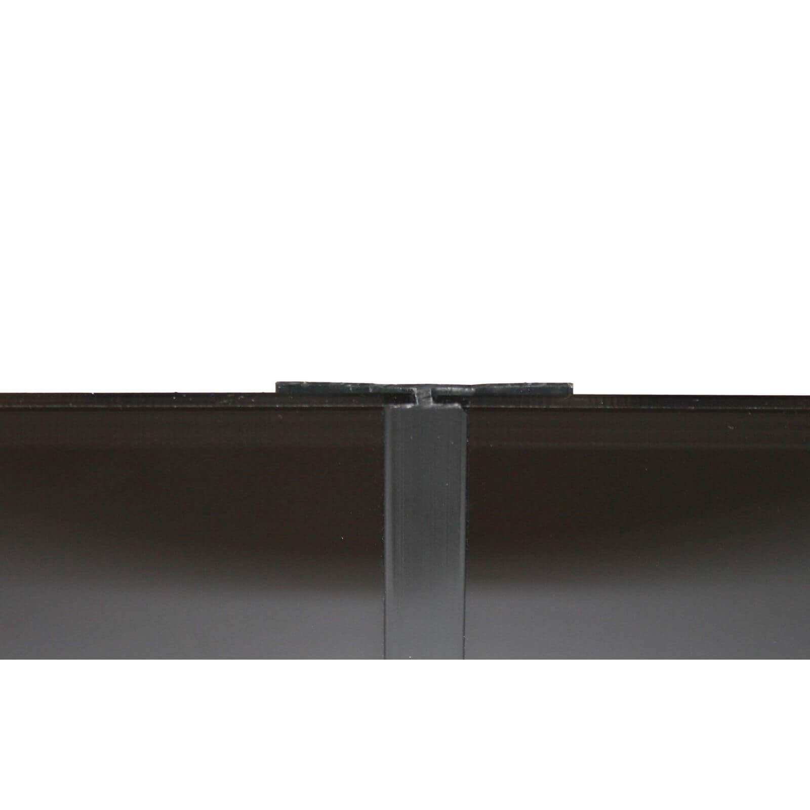 Zenolite Colour Matched PVC Straight Joint - Splashback Profile - 1250mm - Black