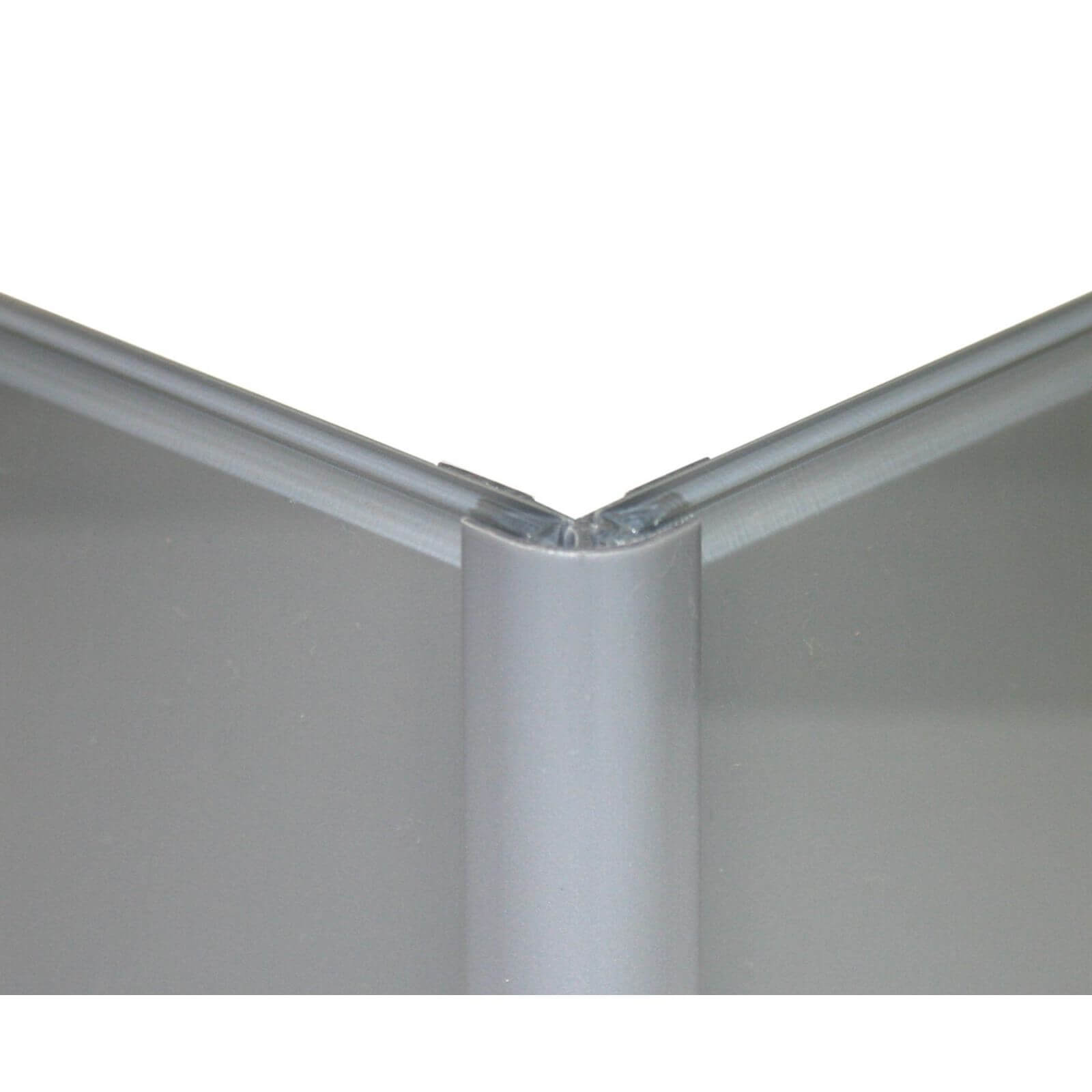 Zenolite Colour Matched PVC External Corner - Splashback Profile - 1250mm - Grey