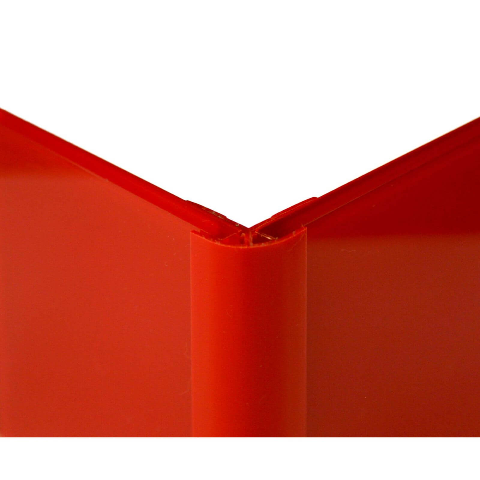 Zenolite Colour Matched PVC External Corner - Splashback Profile - 1250mm - Red