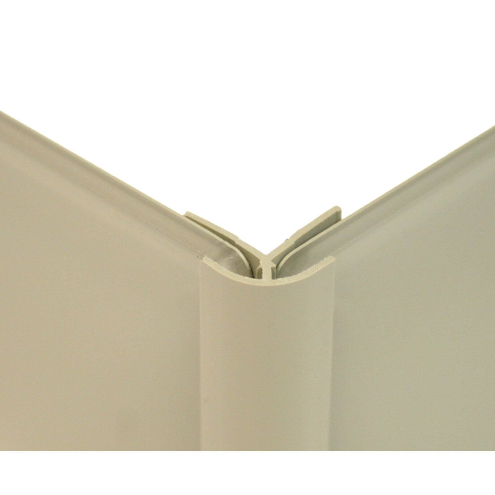 Zenolite Colour Matched PVC External Corner - Splashback Profile - 1250mm - Safari