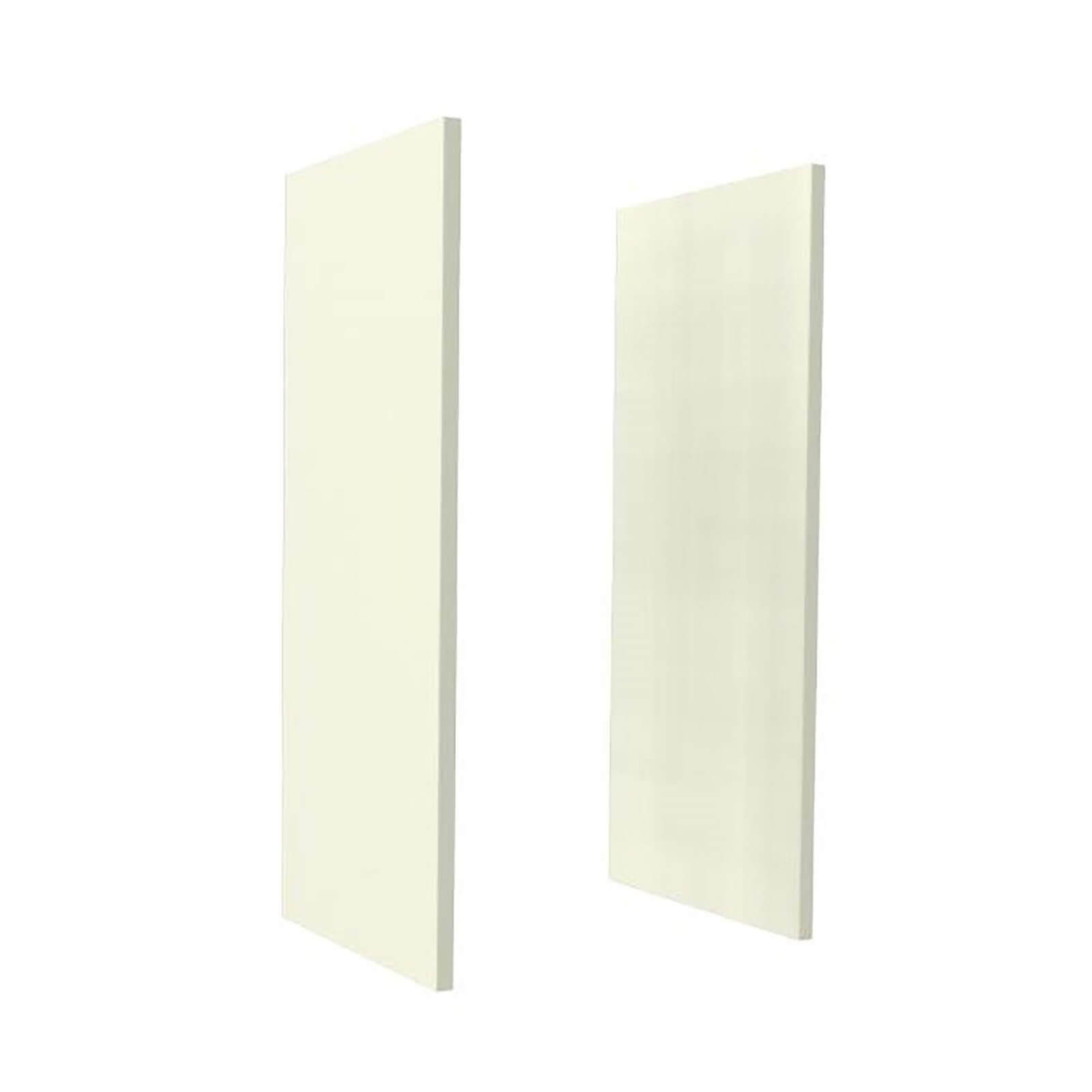 Country Shaker Light Cream Wall Replacement End Panels - Pair