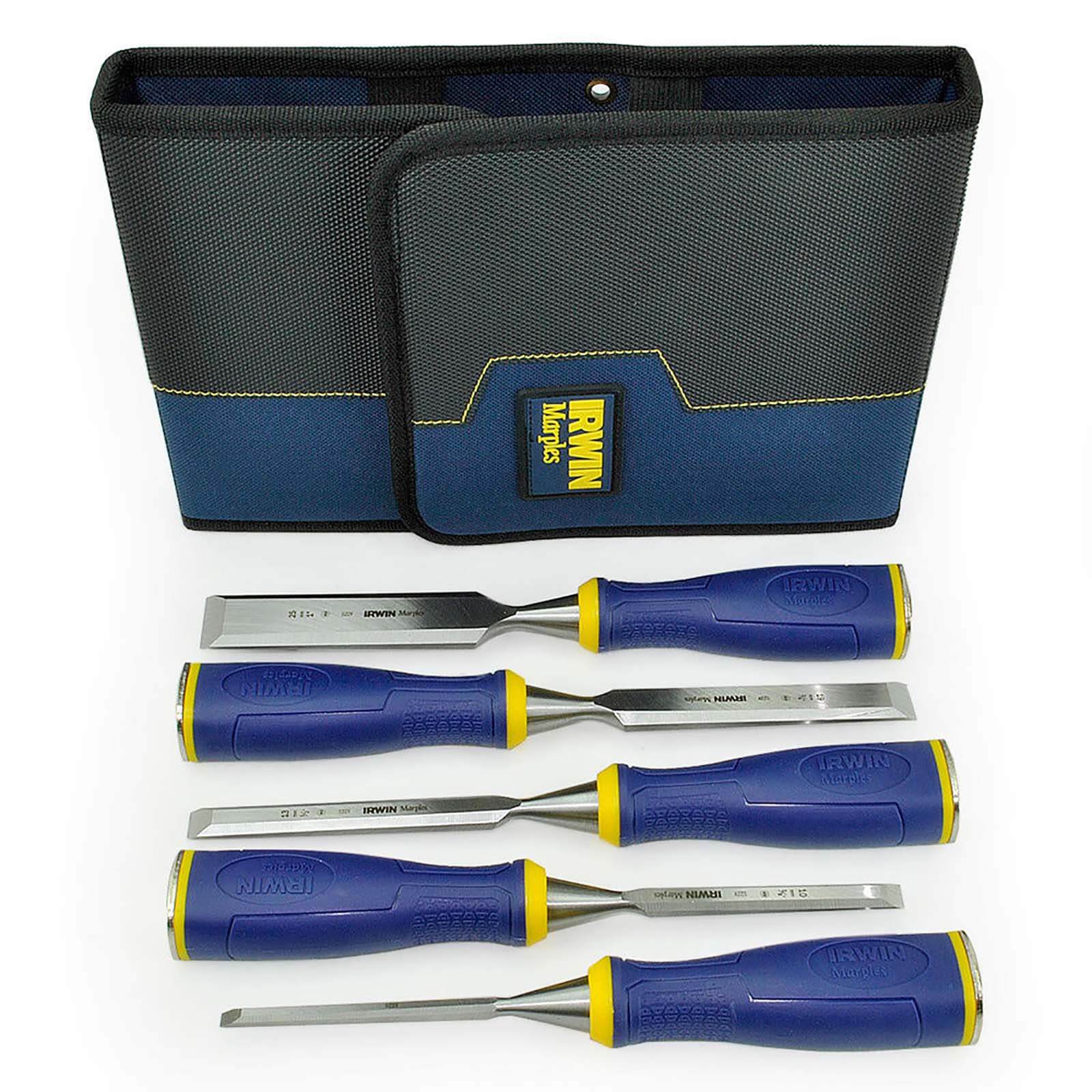 Irwin Marples Chisel Ms500 5 Piece Set With Wallet