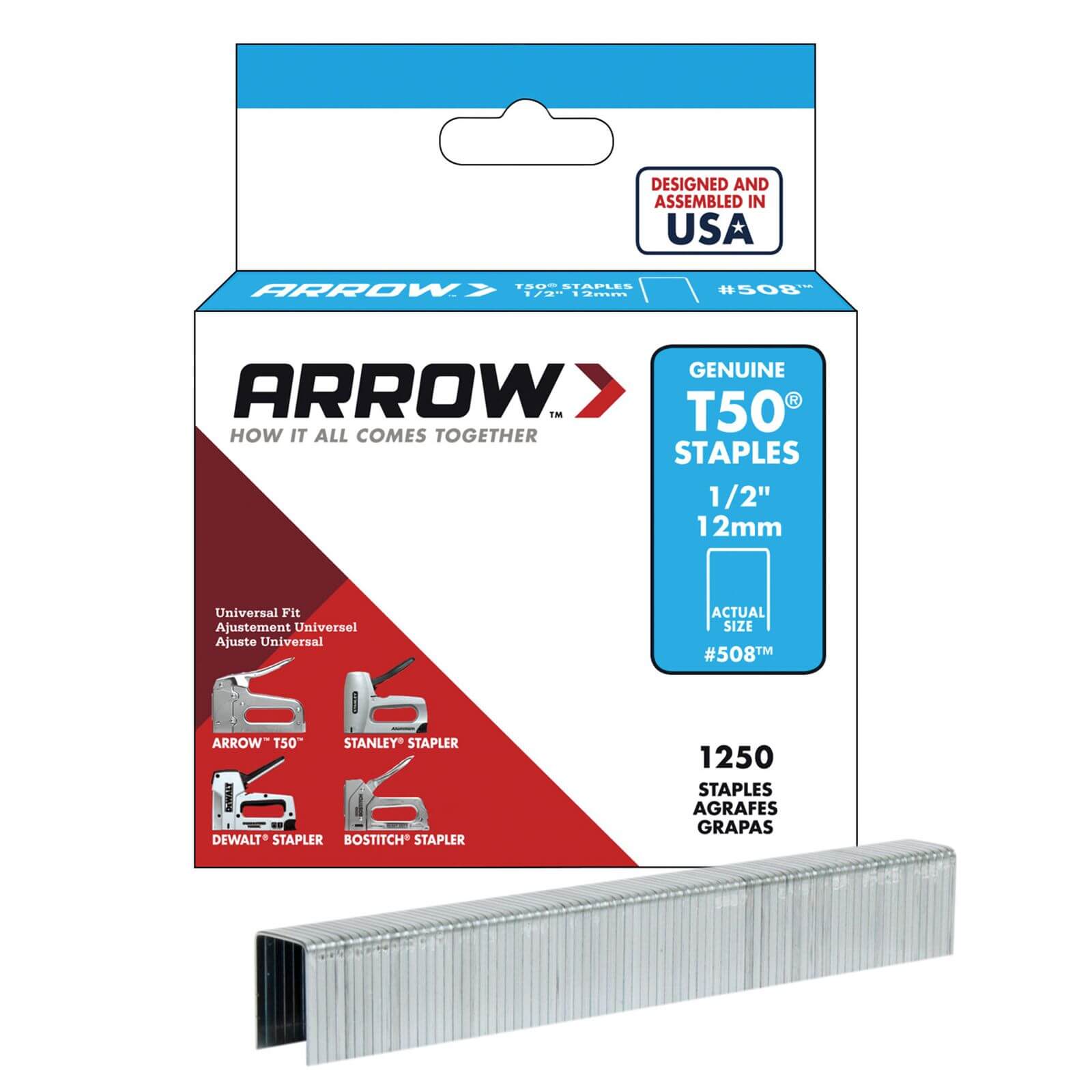 Arrow T50 12mm Staples